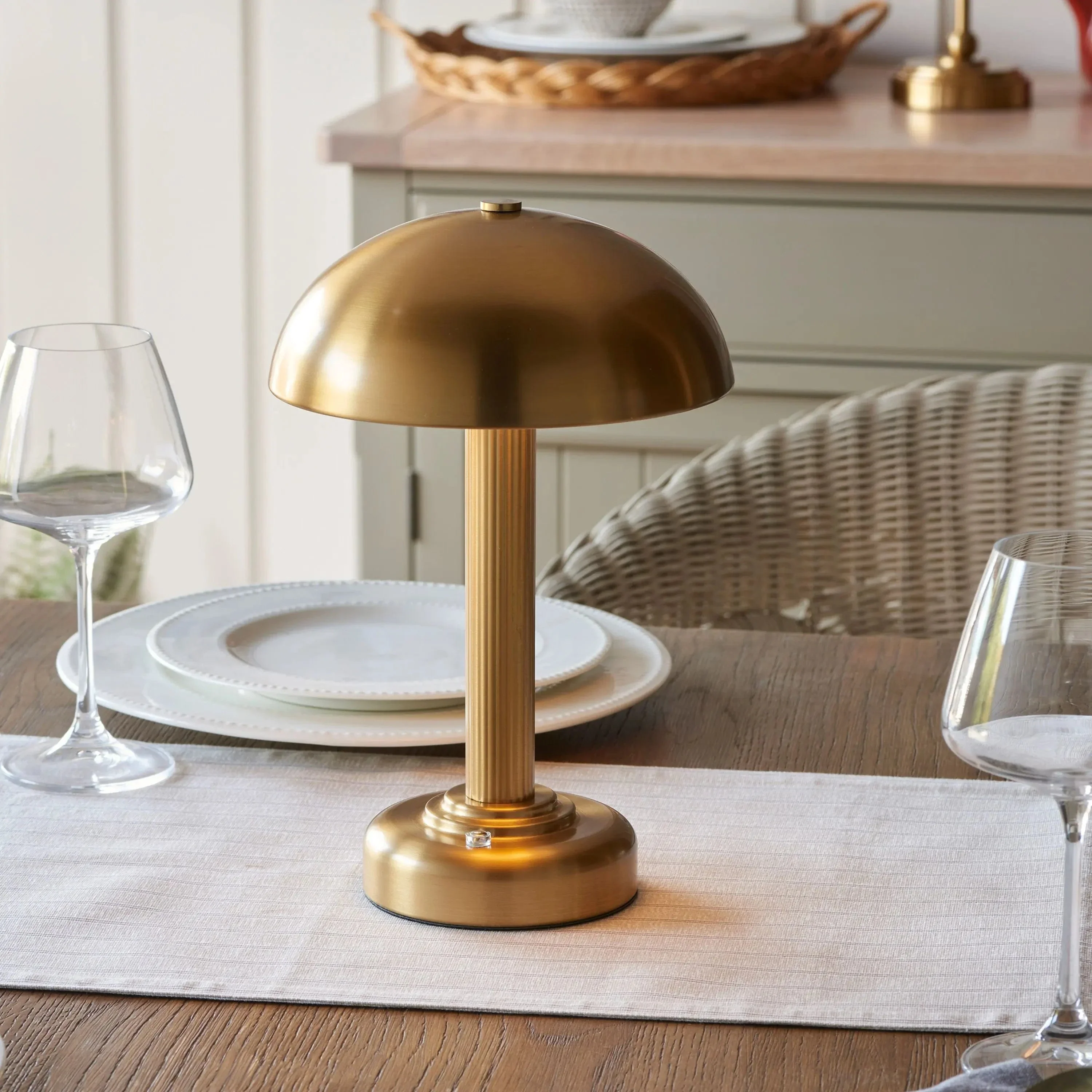 Bridport Rechargeable Table Lamp Warm Brass - Image 5
