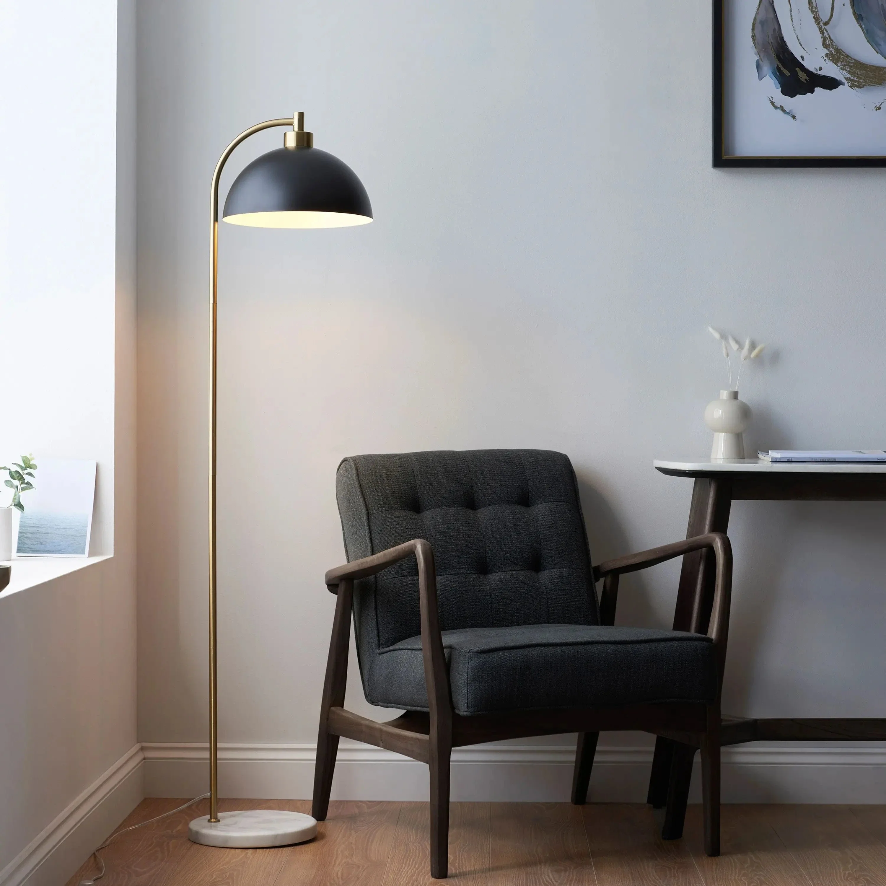 Buchanan Floor Light Matt Black