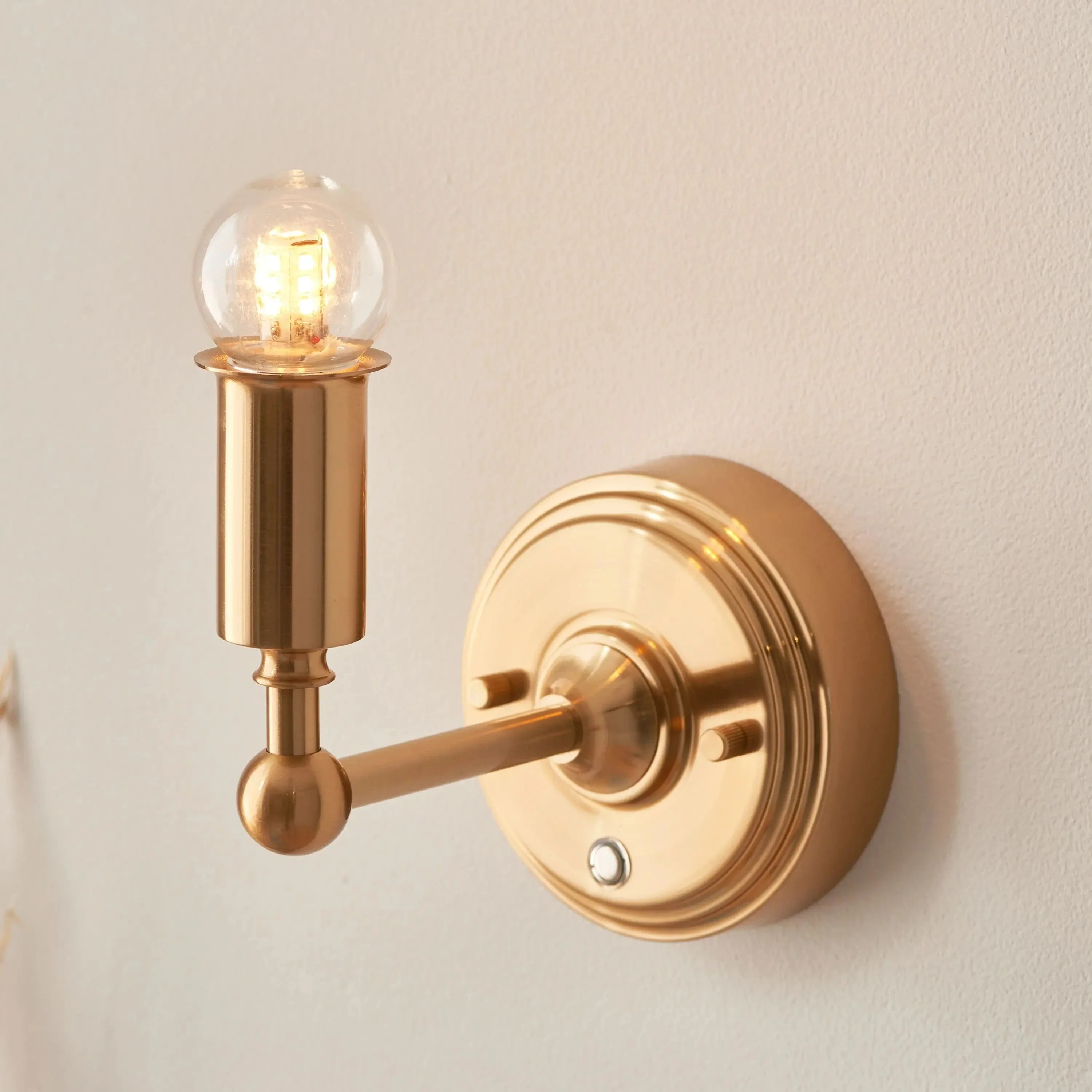 Burleigh Rechargeable 1 Wall Light Aged Brass