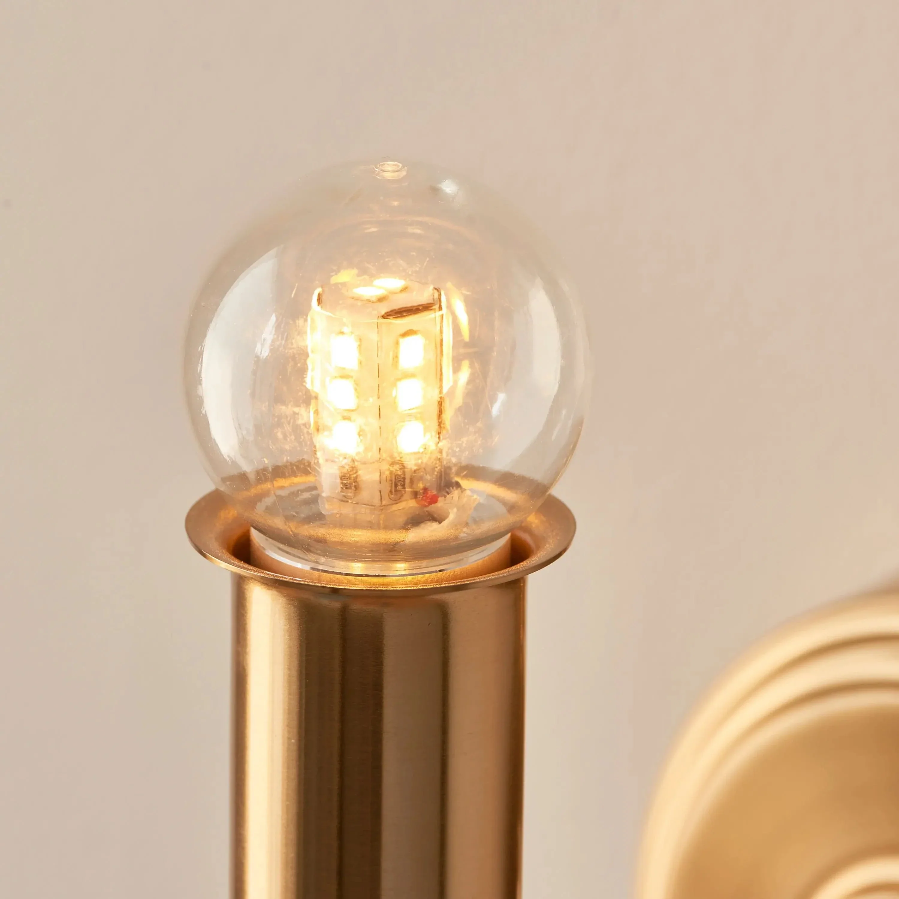 Burleigh Rechargeable 1 Wall Light Aged Brass - Image 3