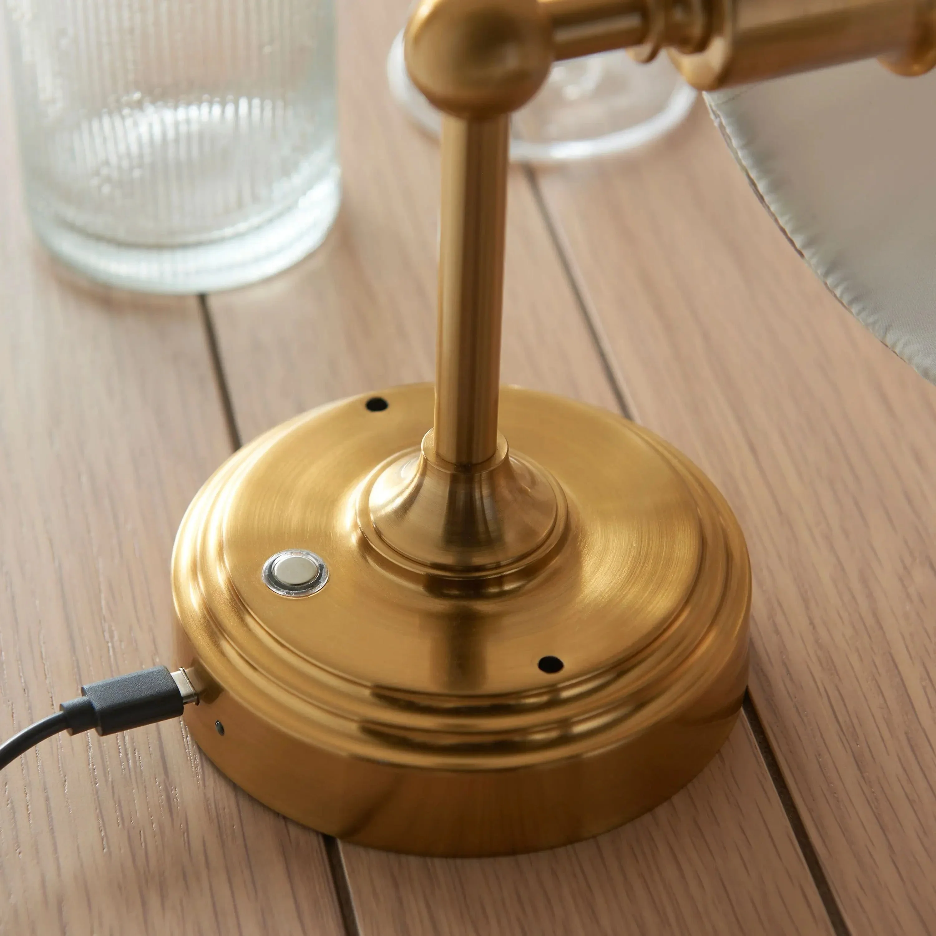 Burleigh Rechargeable 1 Wall Light Aged Brass - Image 8