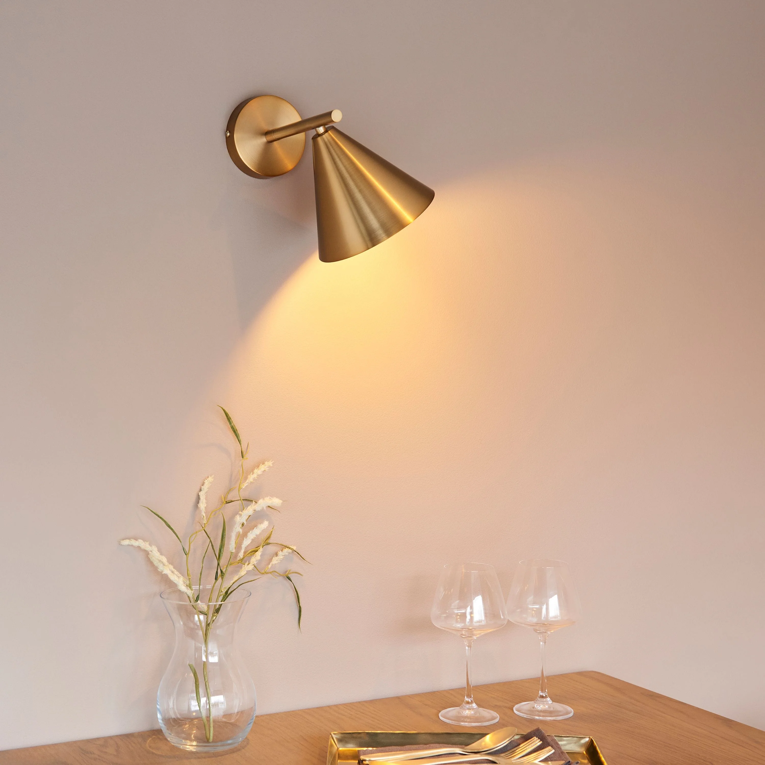 Capel Wall Light Antique Brass - Image 3