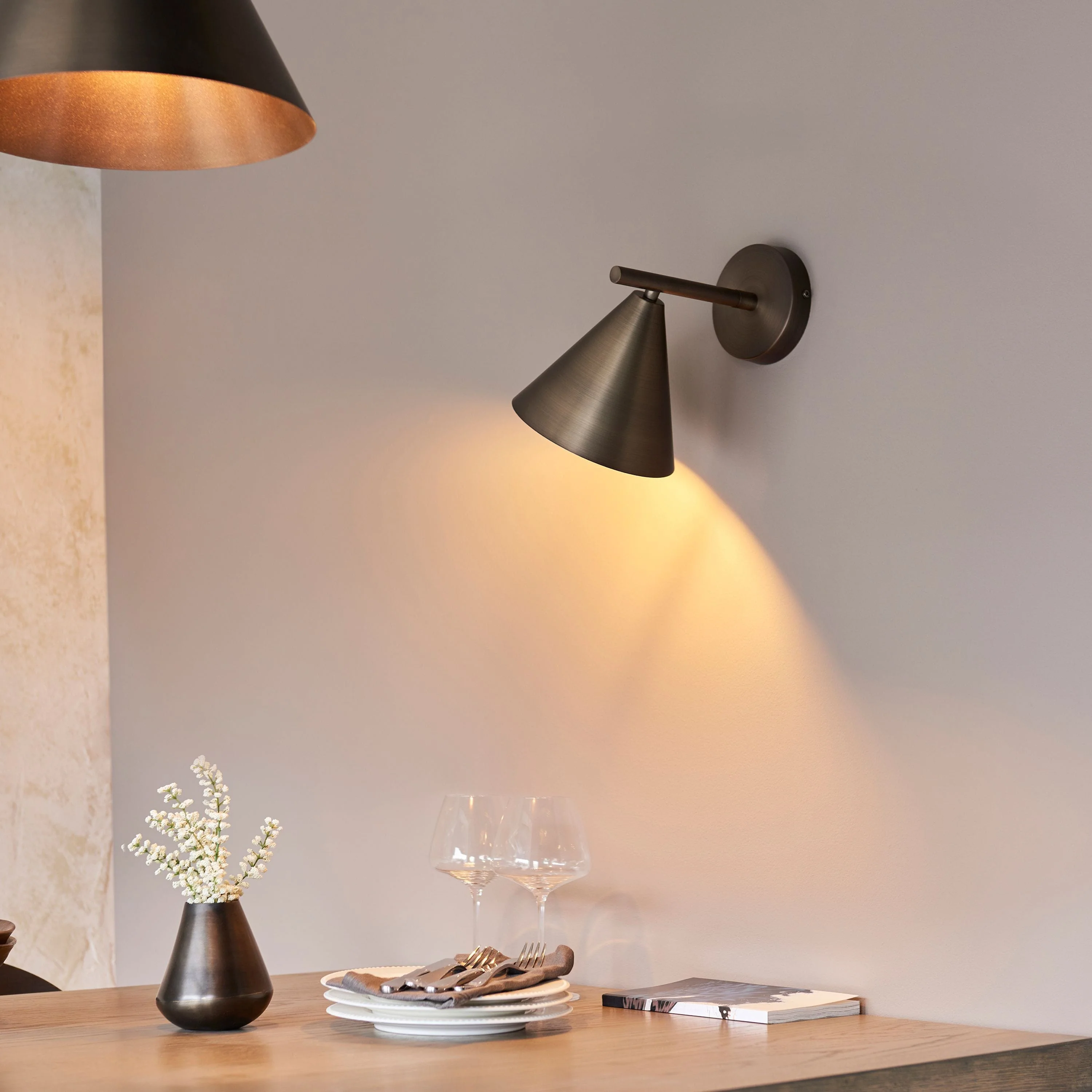Capel Wall Light Antique Bronze - Image 3