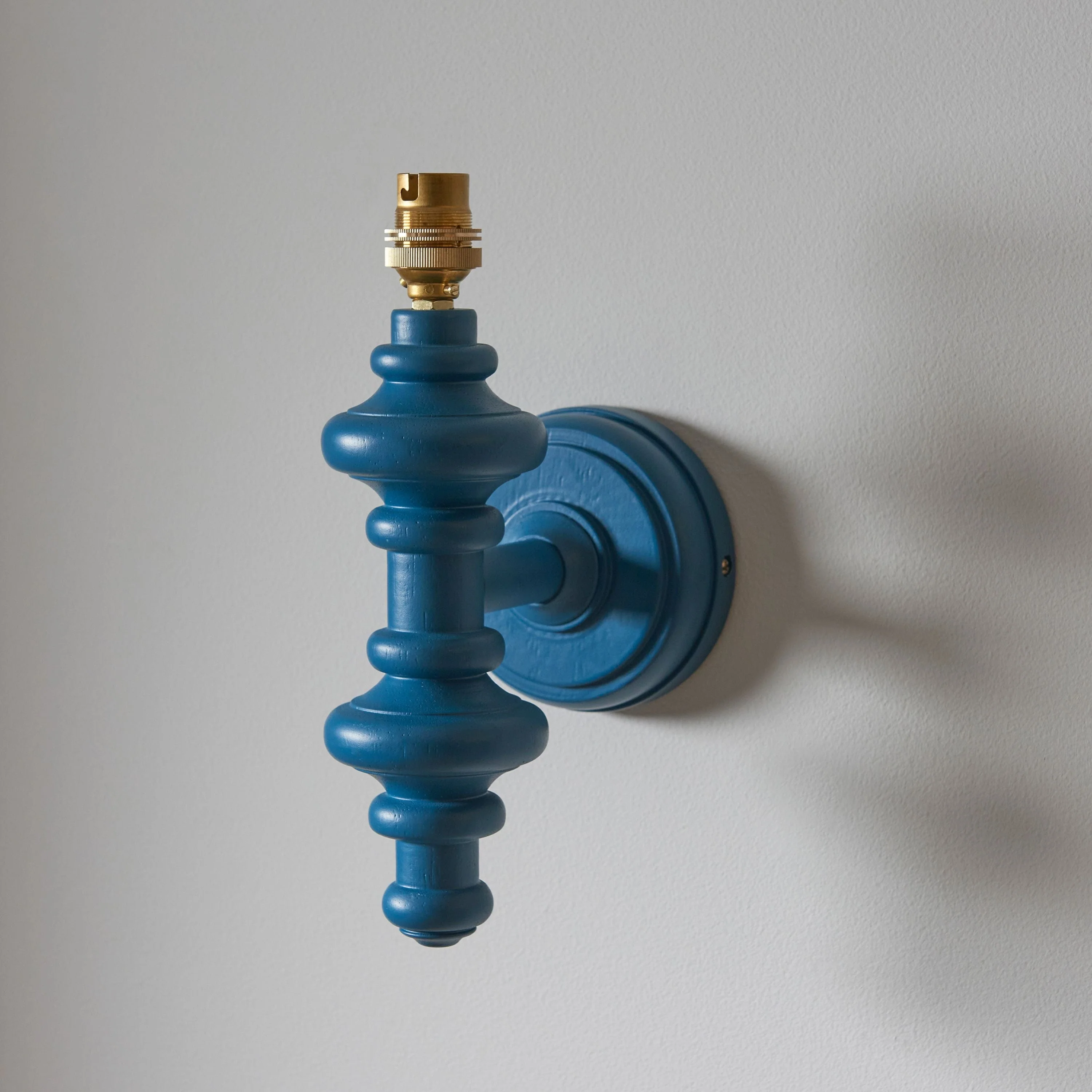 Carnival Wall Light Fitting Satin Marlin Blue
