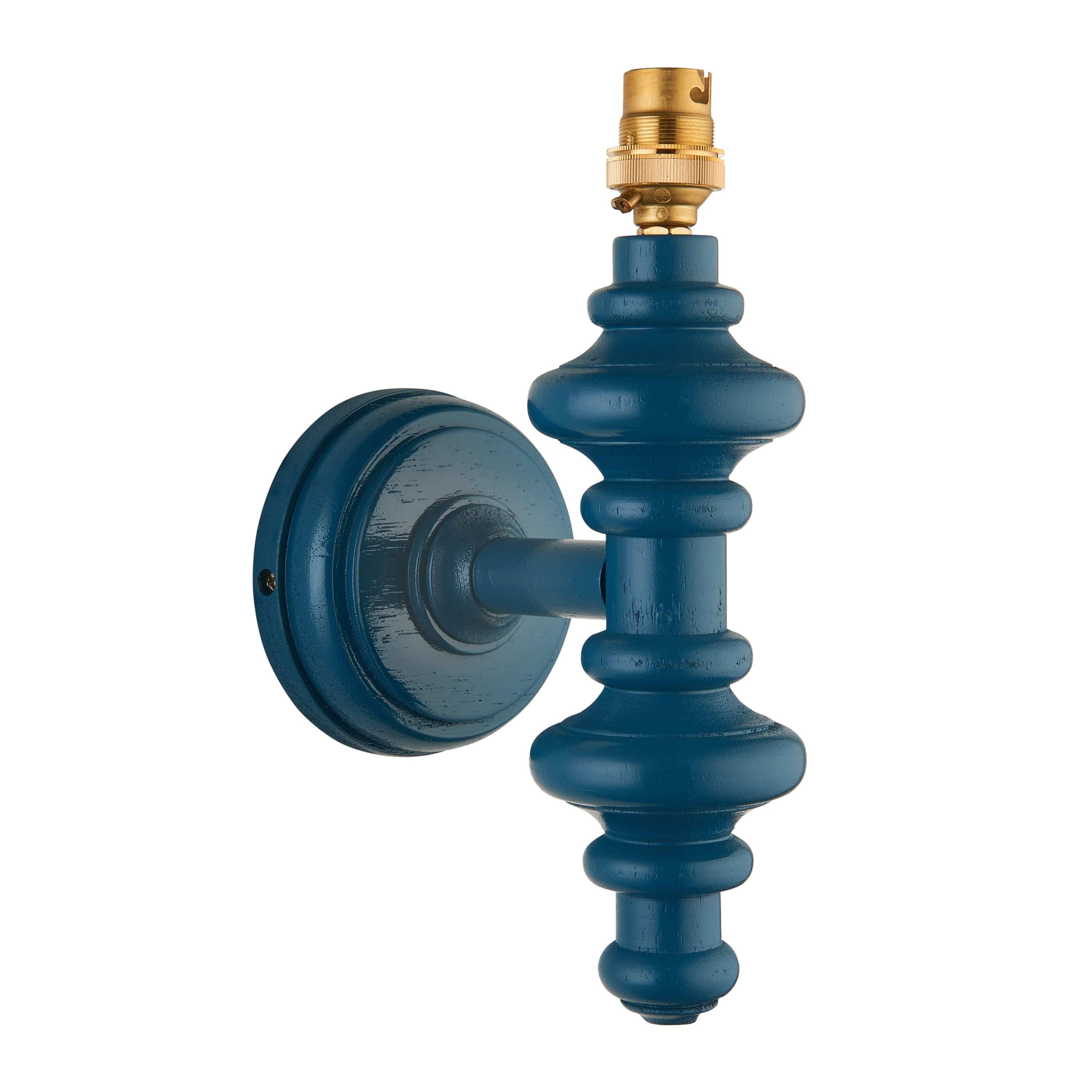 Carnival Wall Light Fitting Satin Marlin Blue - Image 2