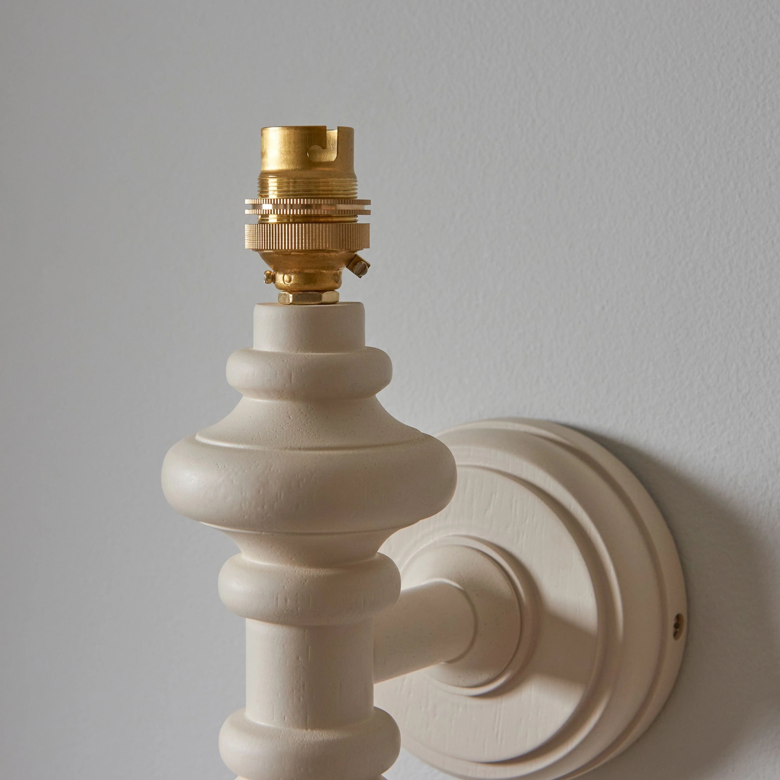 Carnival Wall Light Fitting Satin Almond White - Image 3