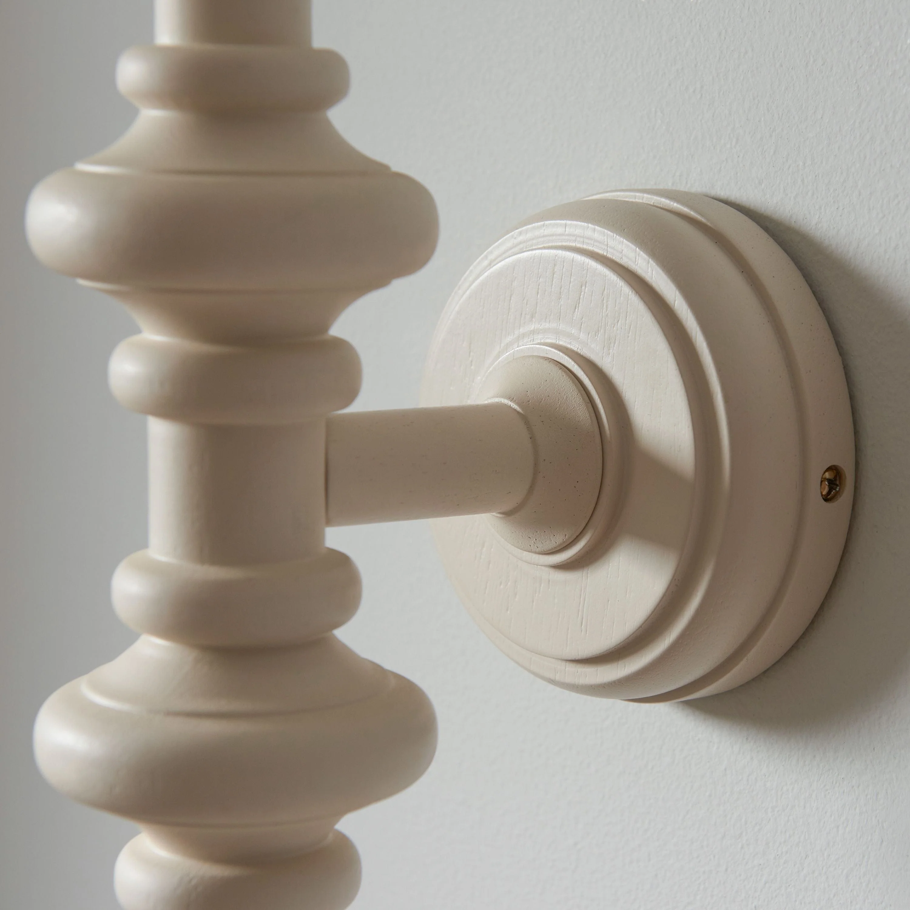 Carnival Wall Light Fitting Satin Almond White - Image 4