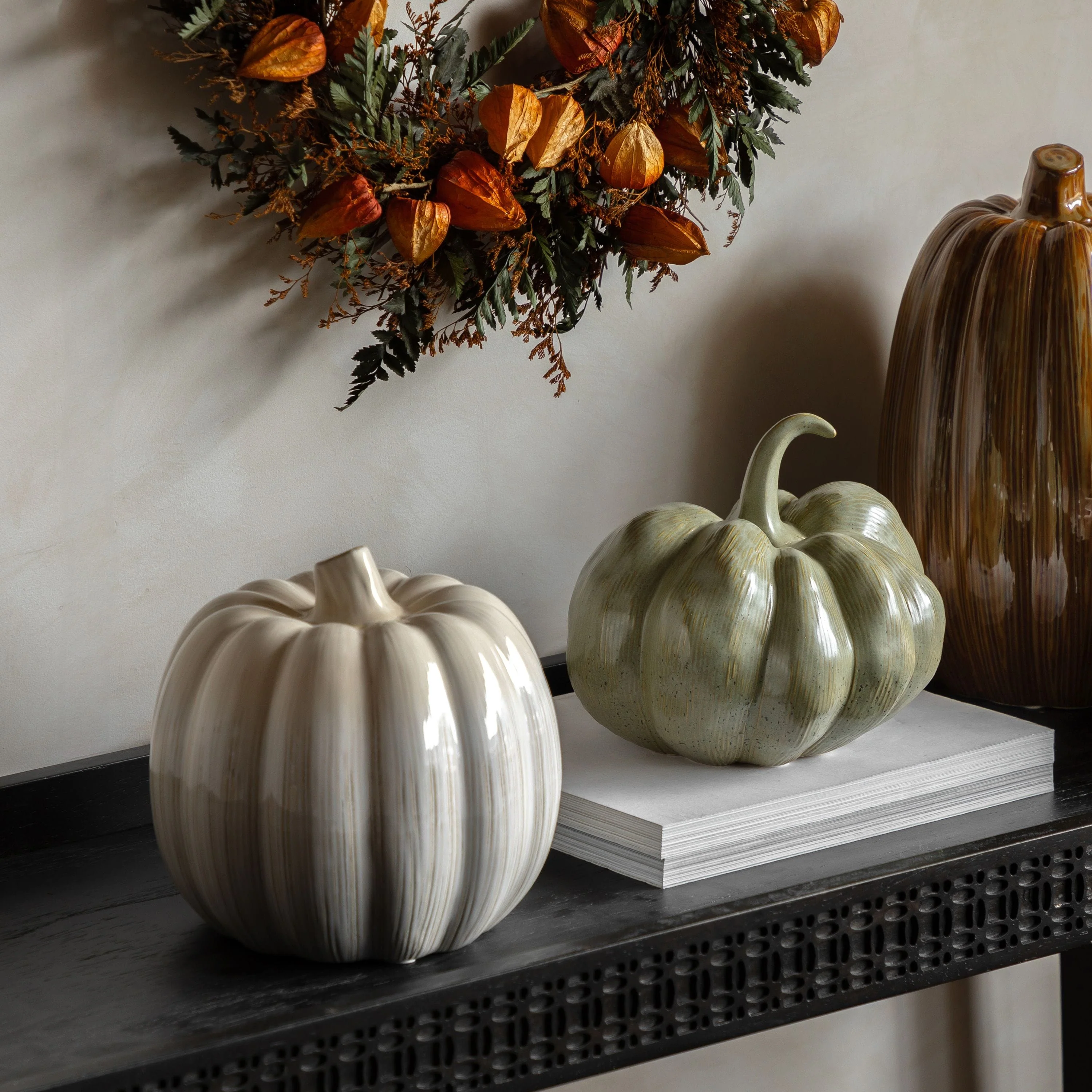 Ceramic Pumpkin Natural - Image 2