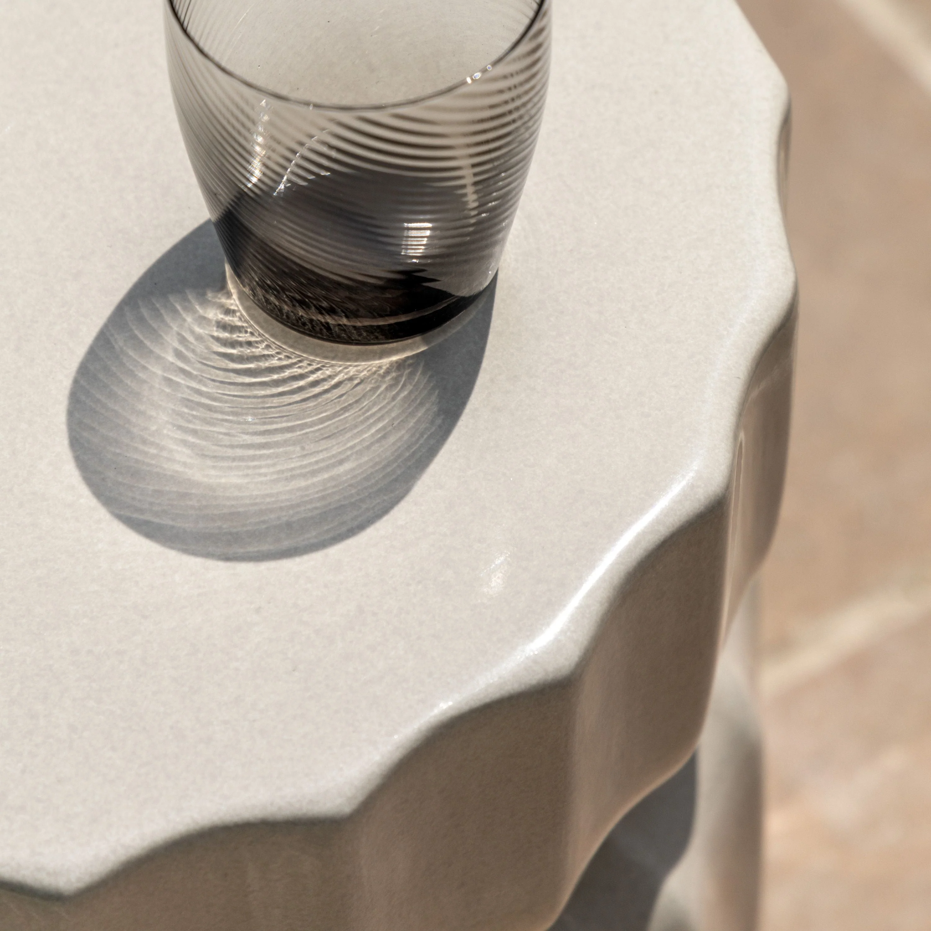 Cirella Side Table Cream - Image 3