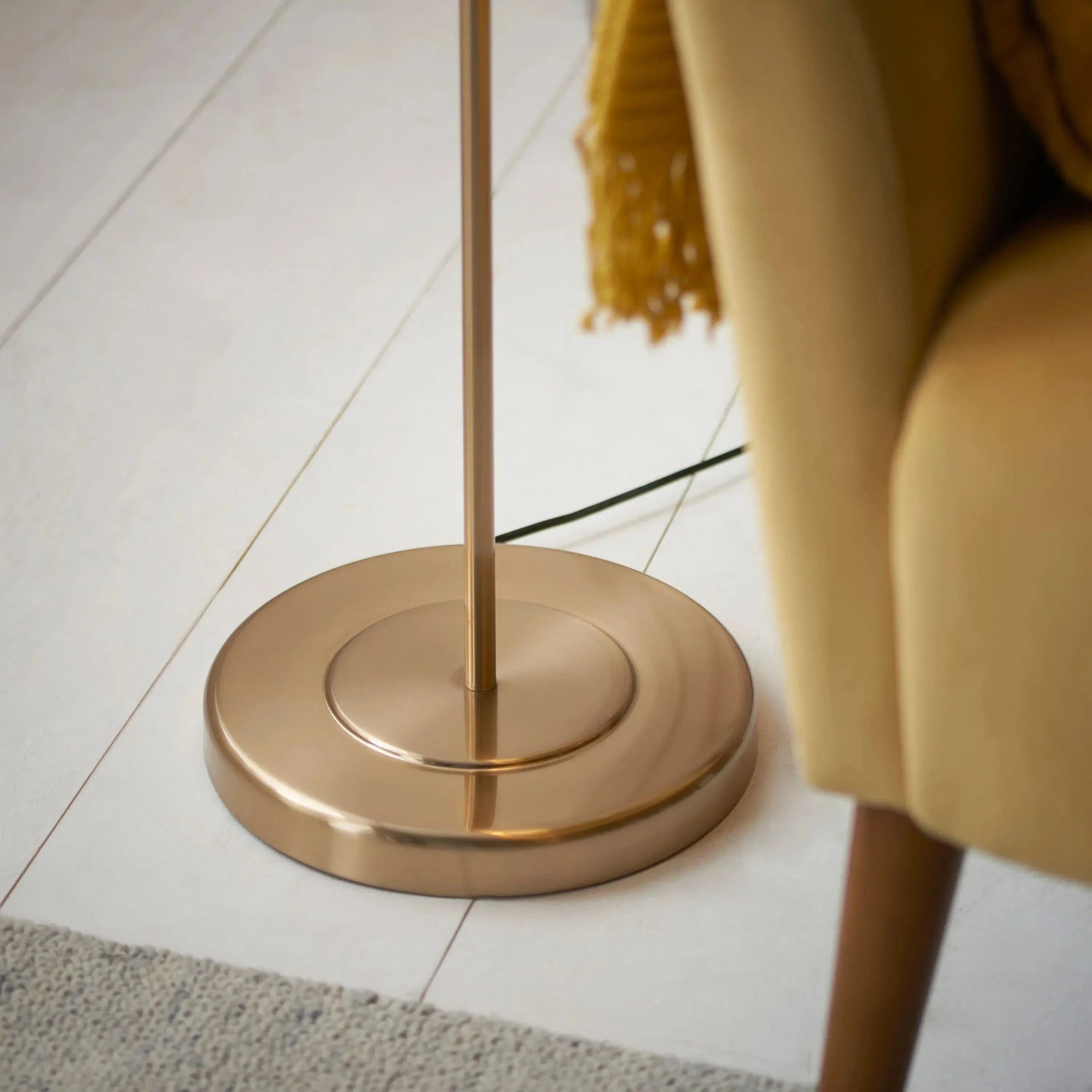 Clemants Floor Lamp Brushed Aged Brass - Image 6