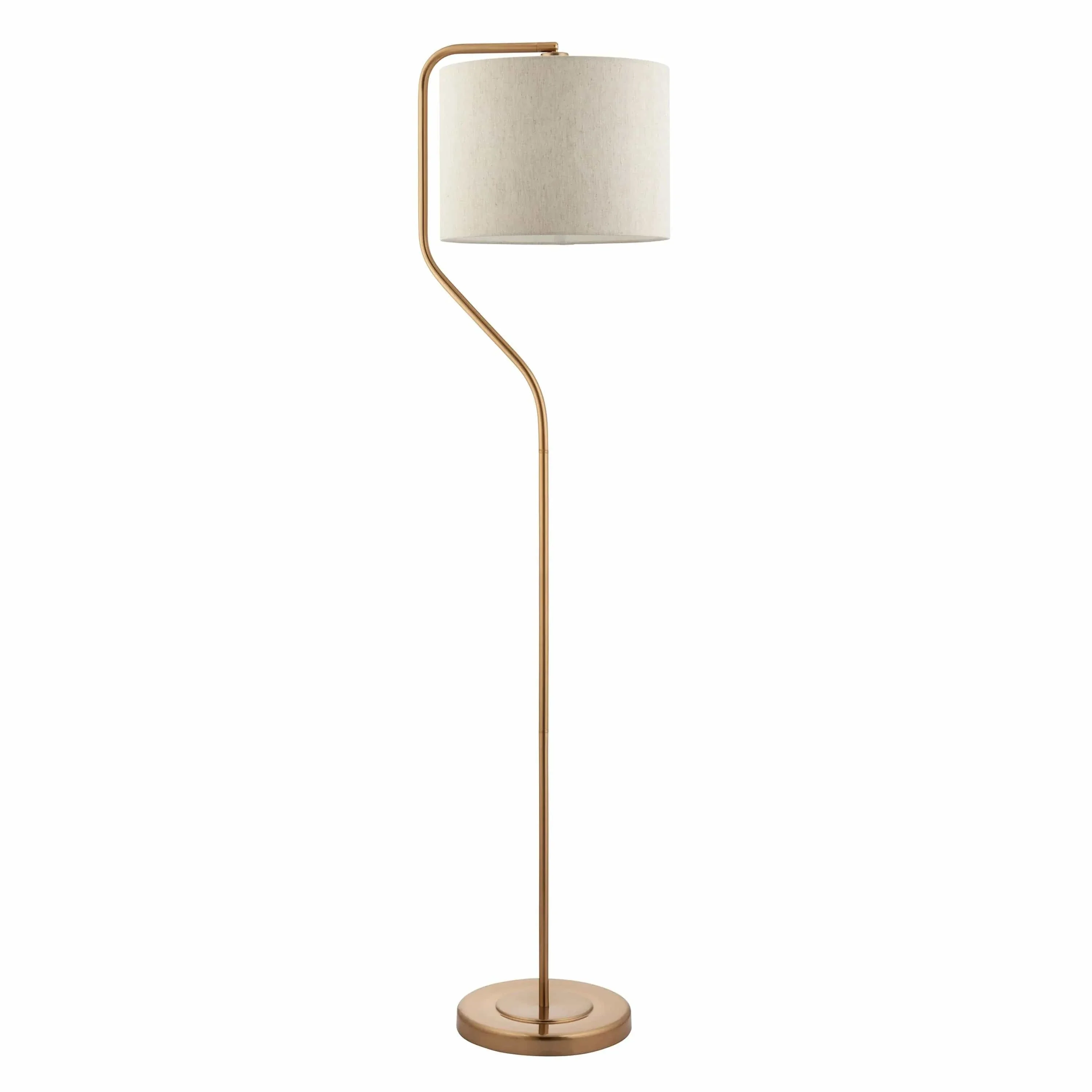 Clemants Floor Lamp Brushed Aged Brass - Image 7