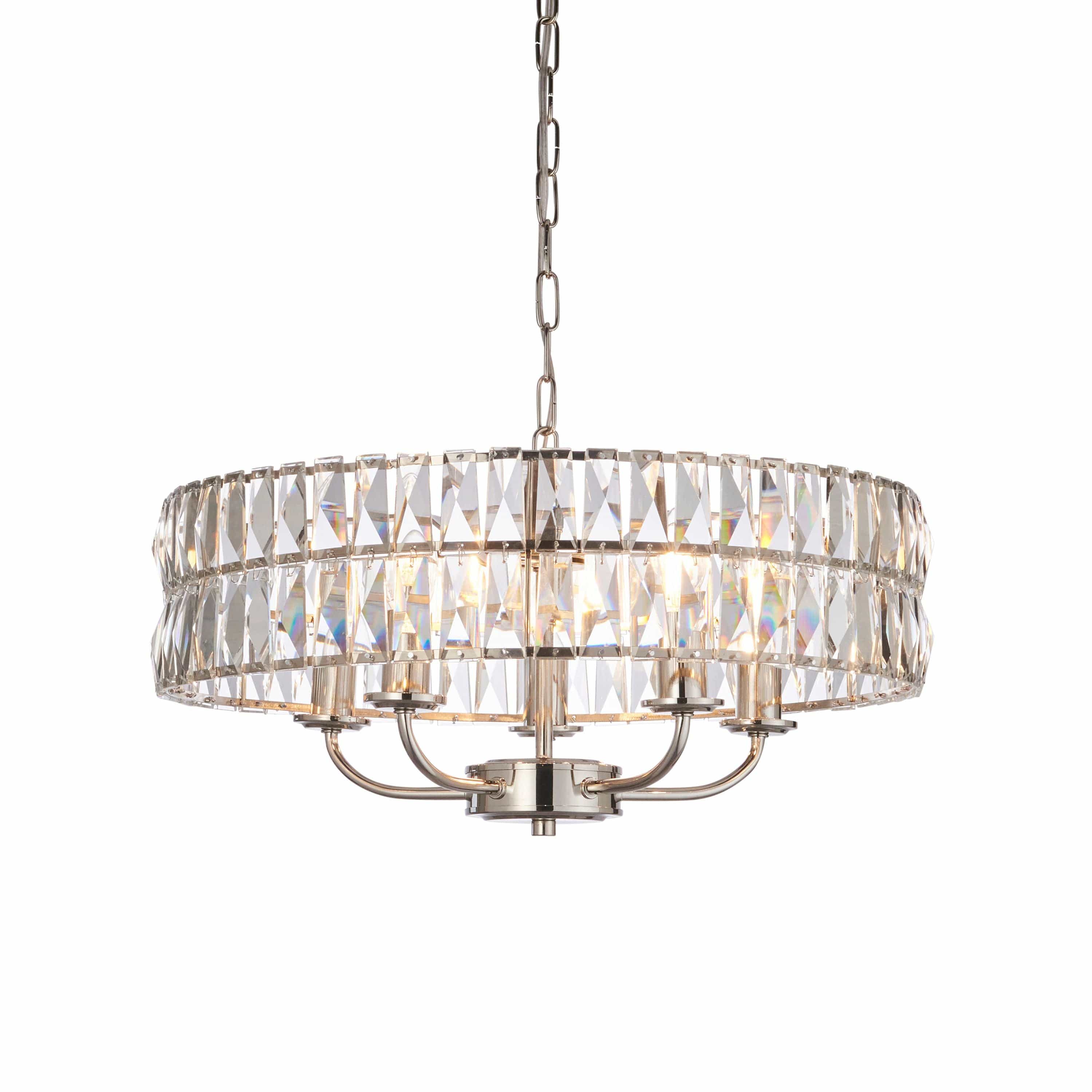 Clifton 5 Pendant Light Bright Nickel - Image 9