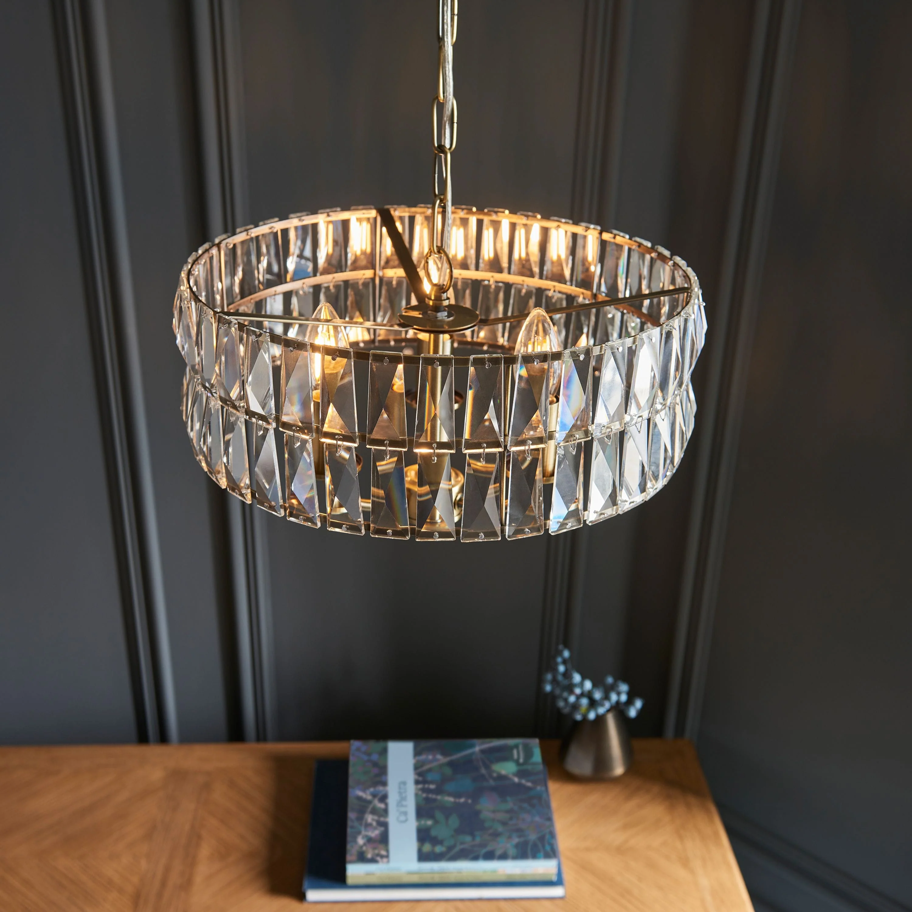 Clifton 3 Pendant Light Antique Brass - Image 3