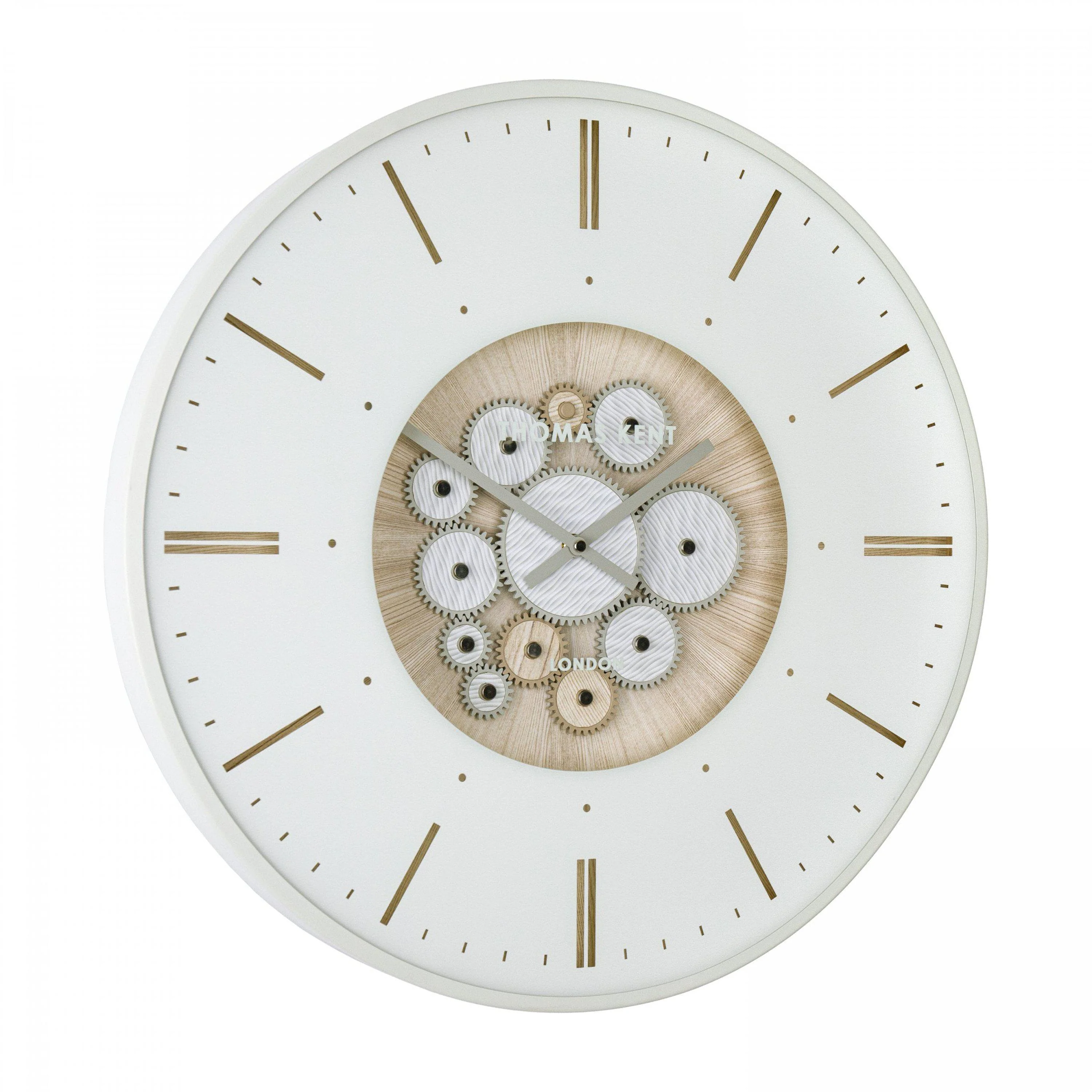 Clocksmith Wall Clock Cog Ivory