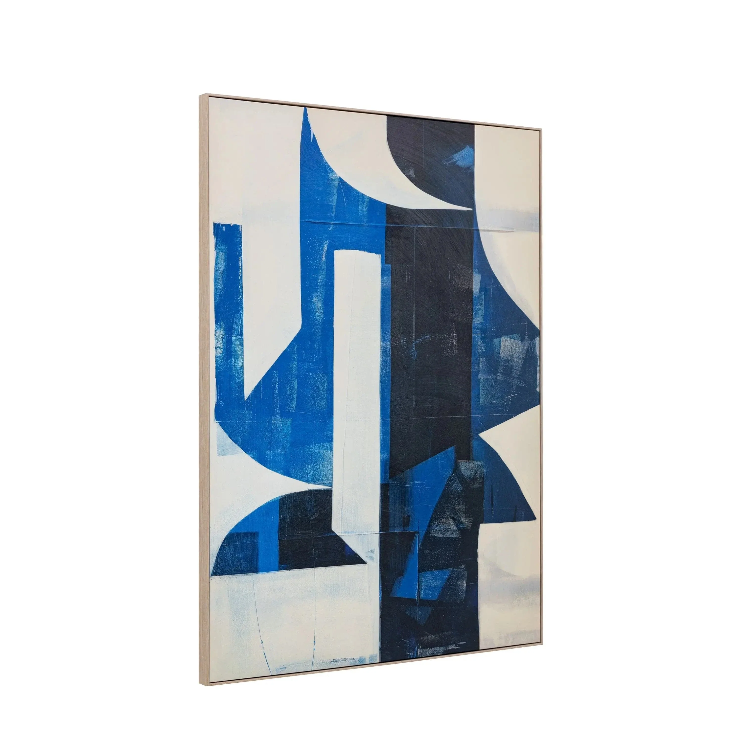 Cobalt Abstract Framed Canvas - Image 7