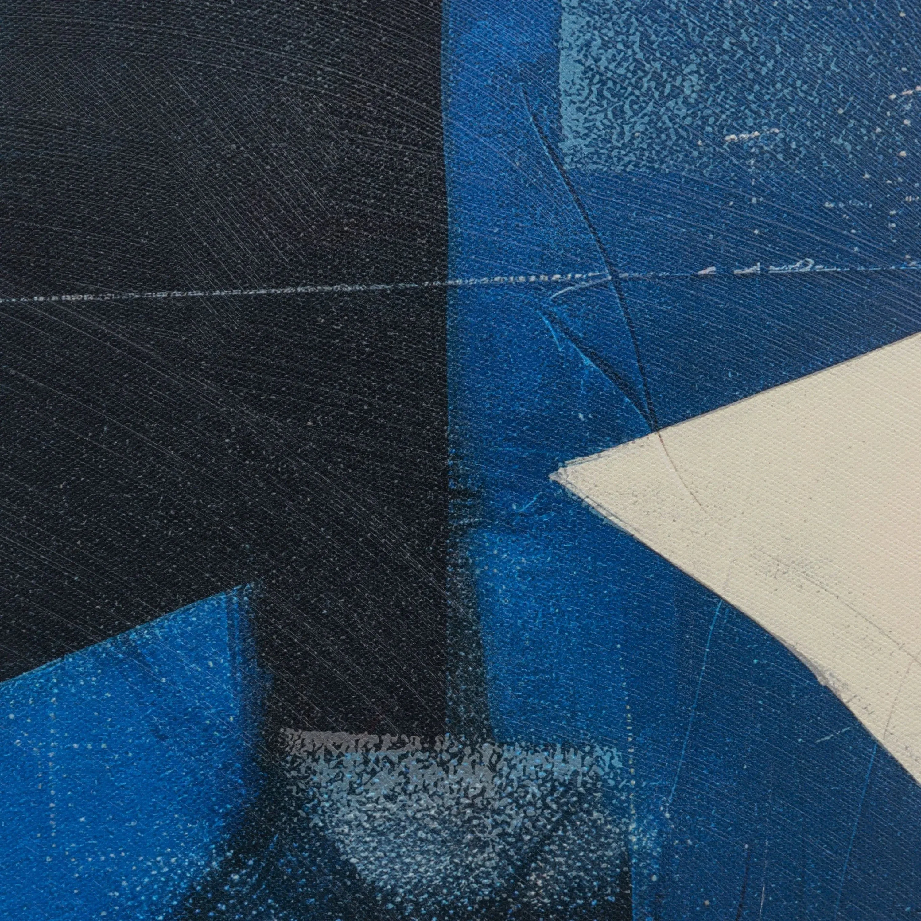 Cobalt Abstract Framed Canvas - Image 9