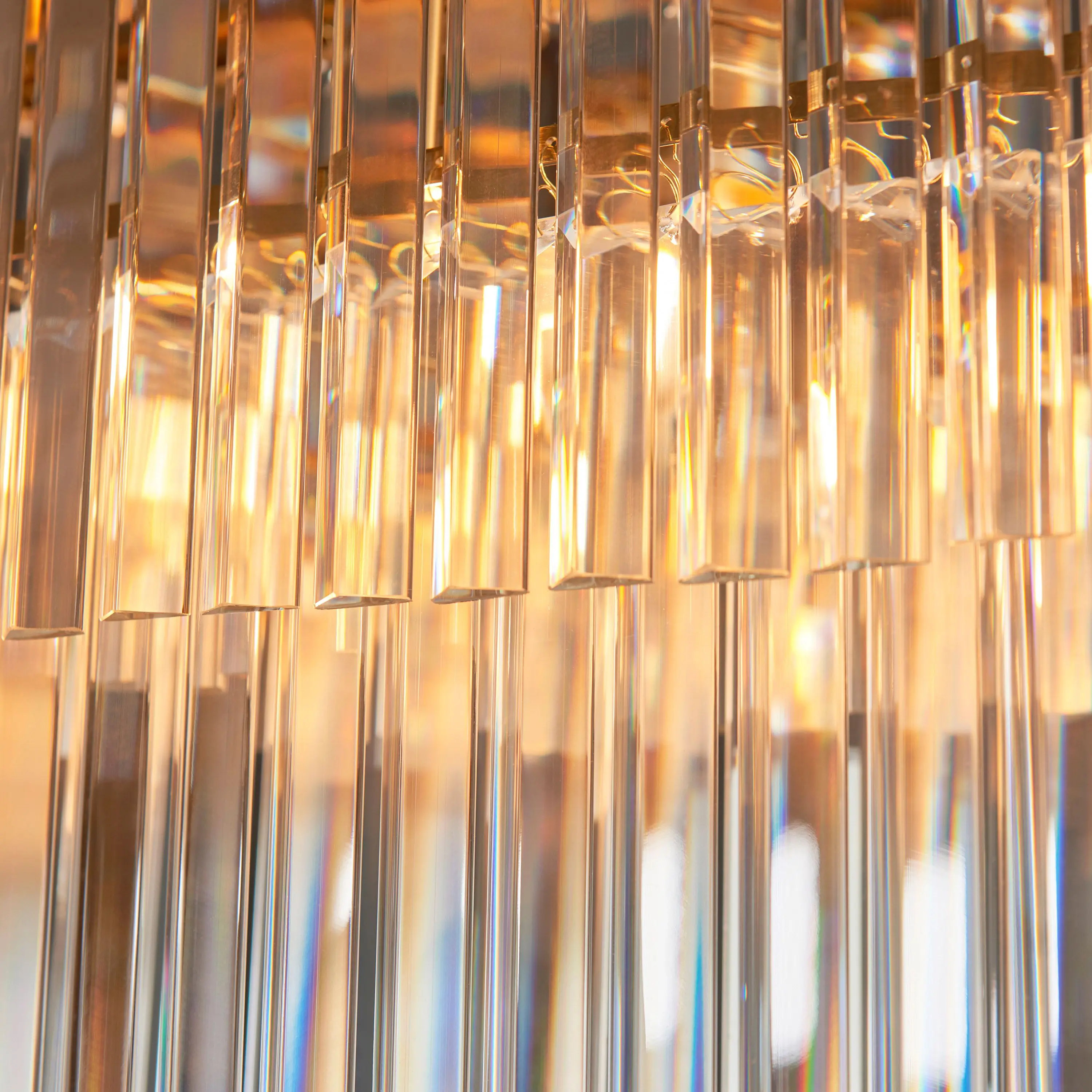 Conaston 4 Bar Pendant Light Brushed Aged Brass - Image 4