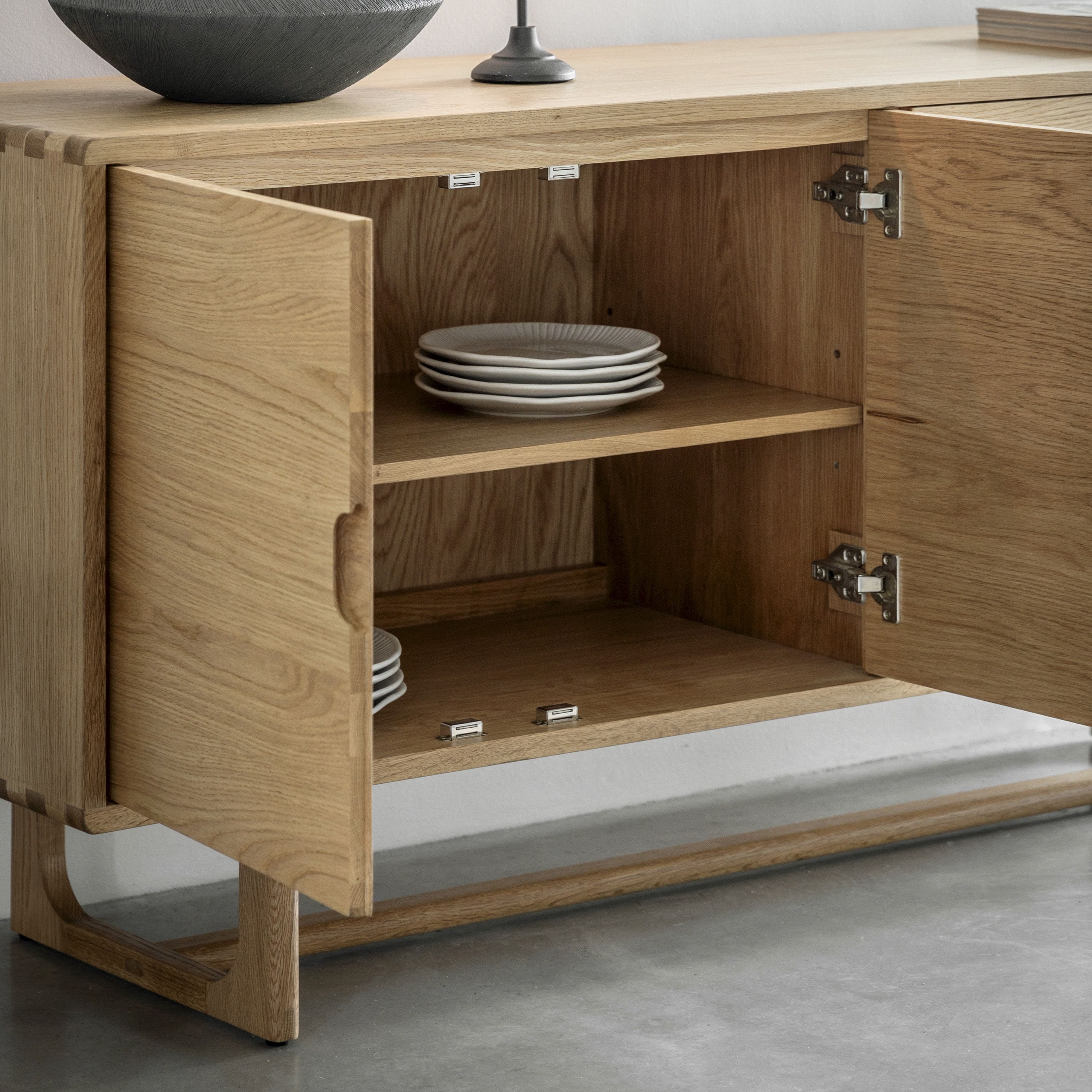 Payton 4 Door Sideboard Natural 1700x450x750mm - Image 5
