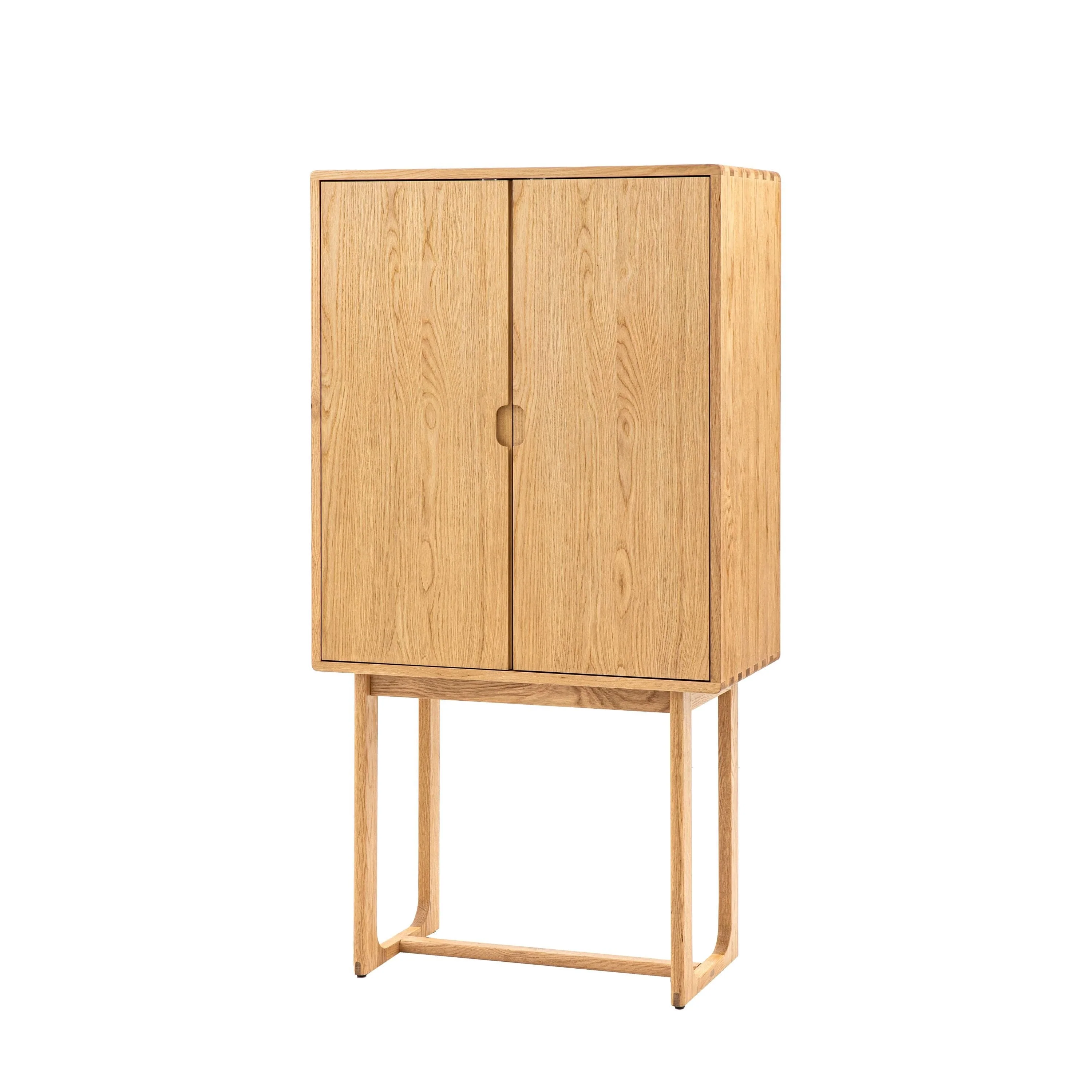 Payton Cocktail Cabinet Natural 850x450x1600mm - Image 6