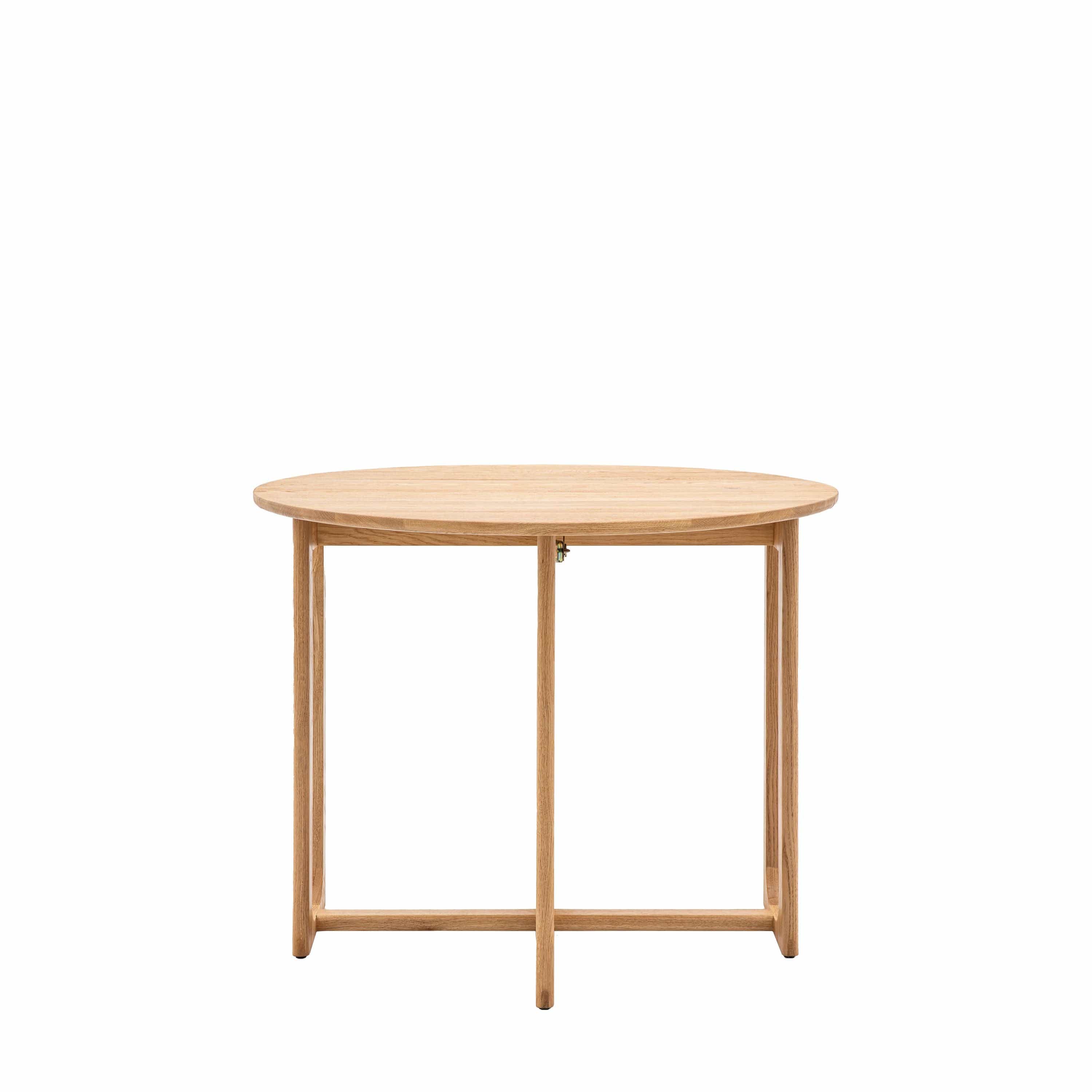Payton Folding Dining Table Natural 1000x750x1000mm - Image 2