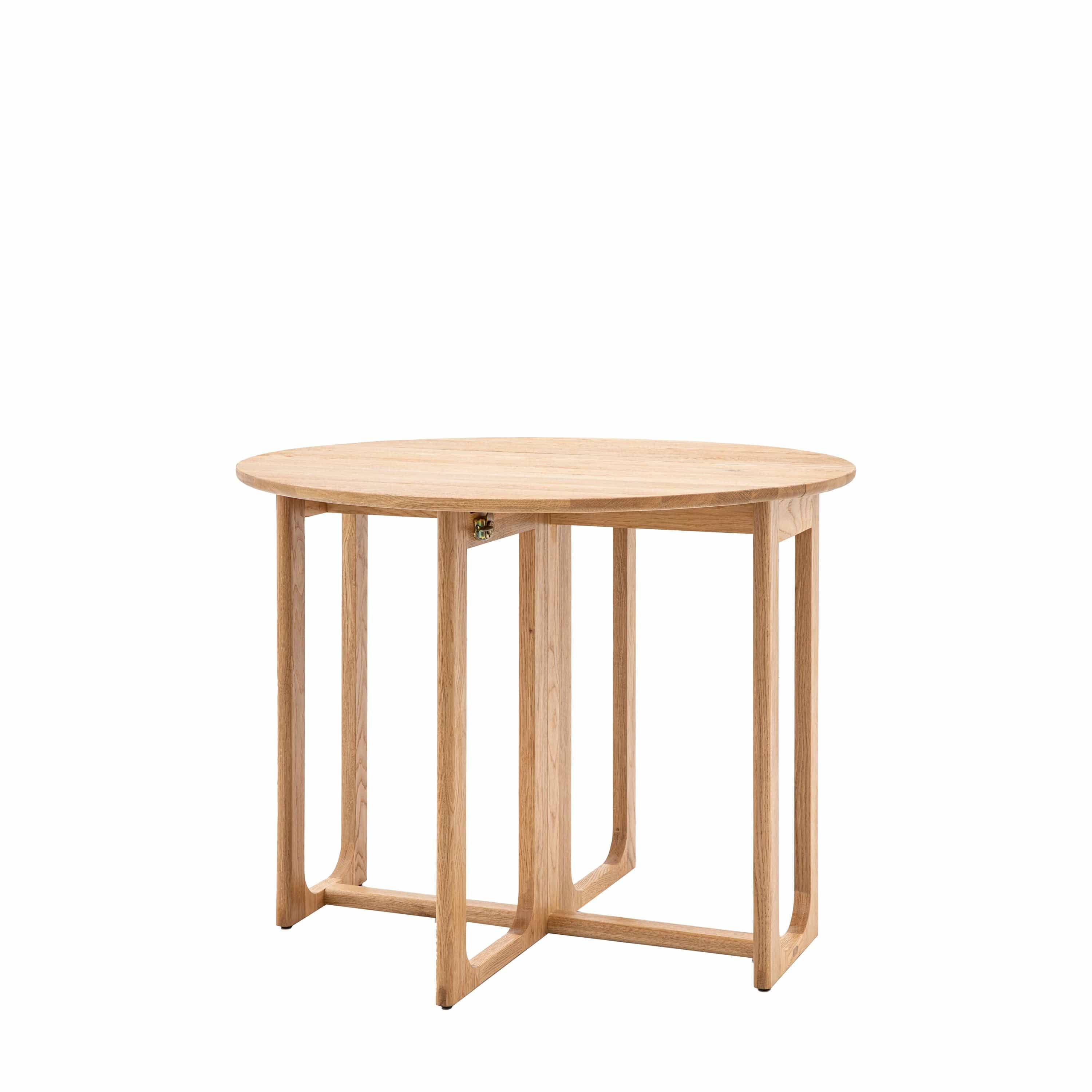 Payton Folding Dining Table Natural 1000x750x1000mm - Image 7