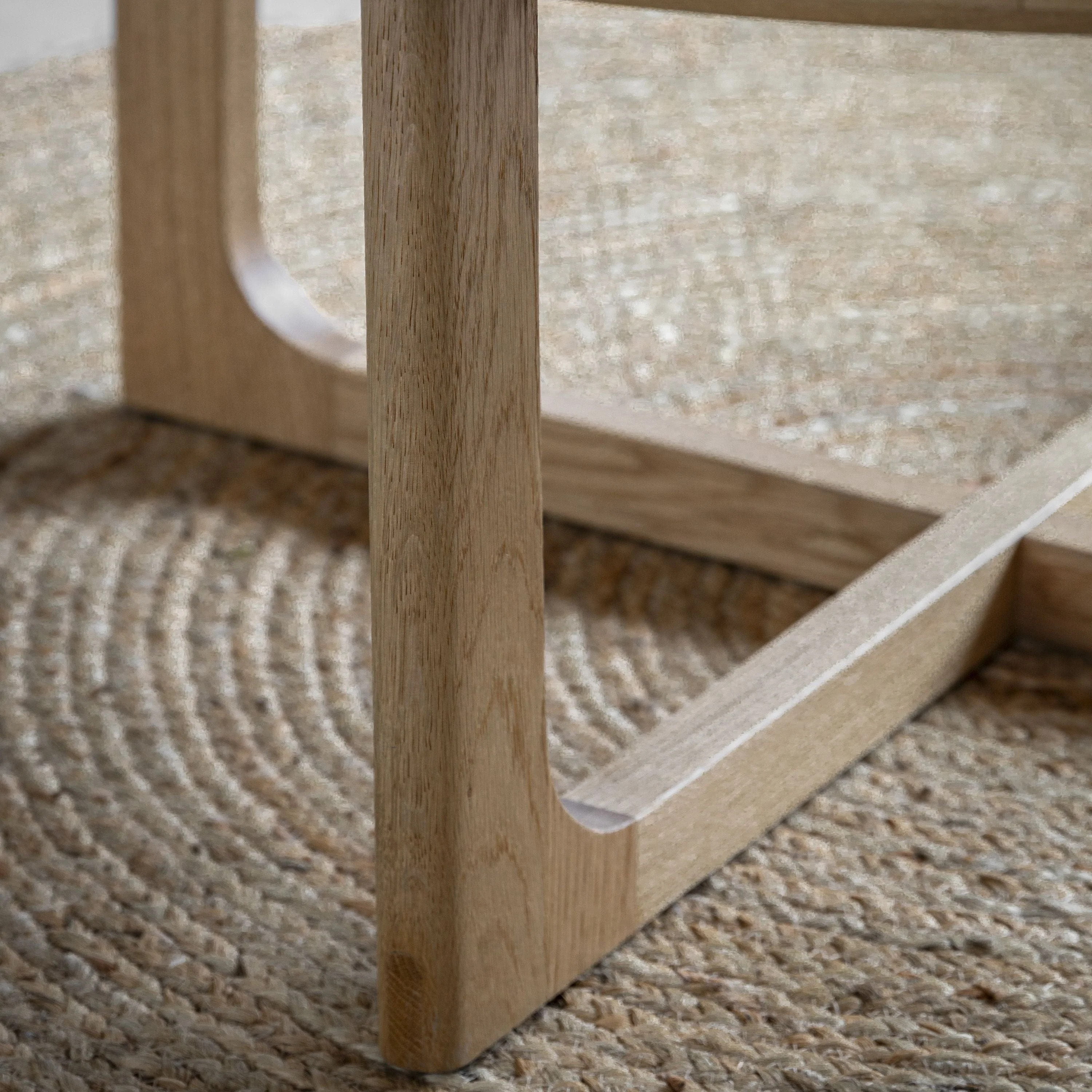 Payton Round Coffee Table Natural 900x900x400mm - Image 5