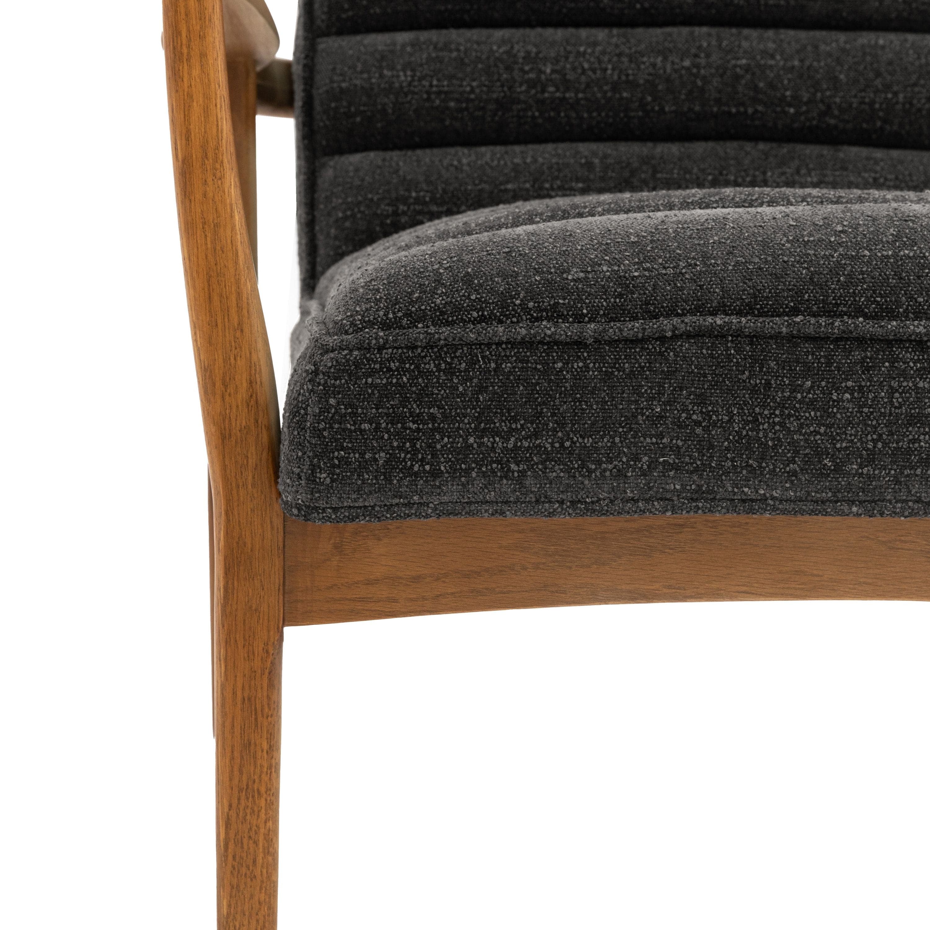 Datzun Armchair Charcoal Boucle - Image 10