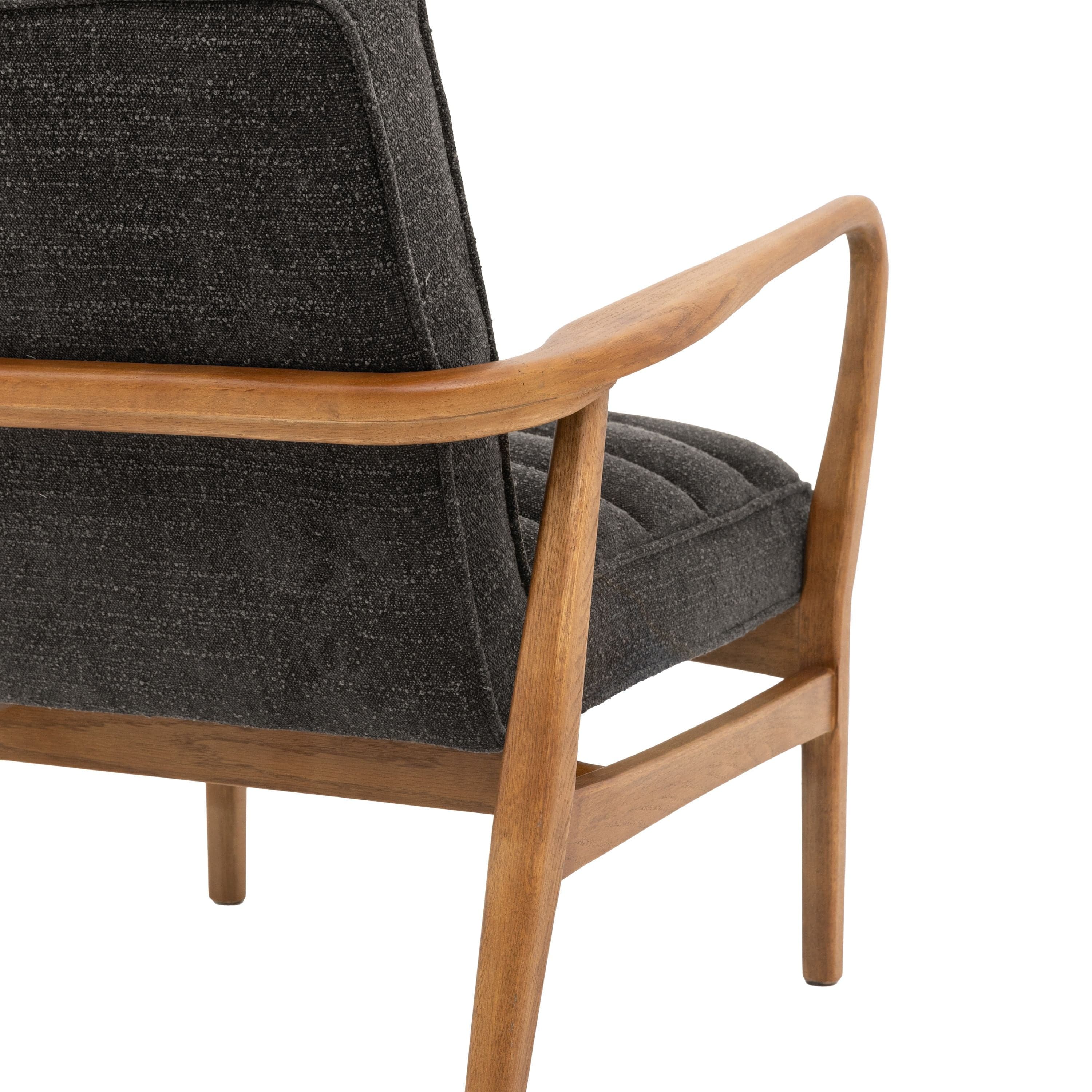 Datzun Armchair Charcoal Boucle - Image 9