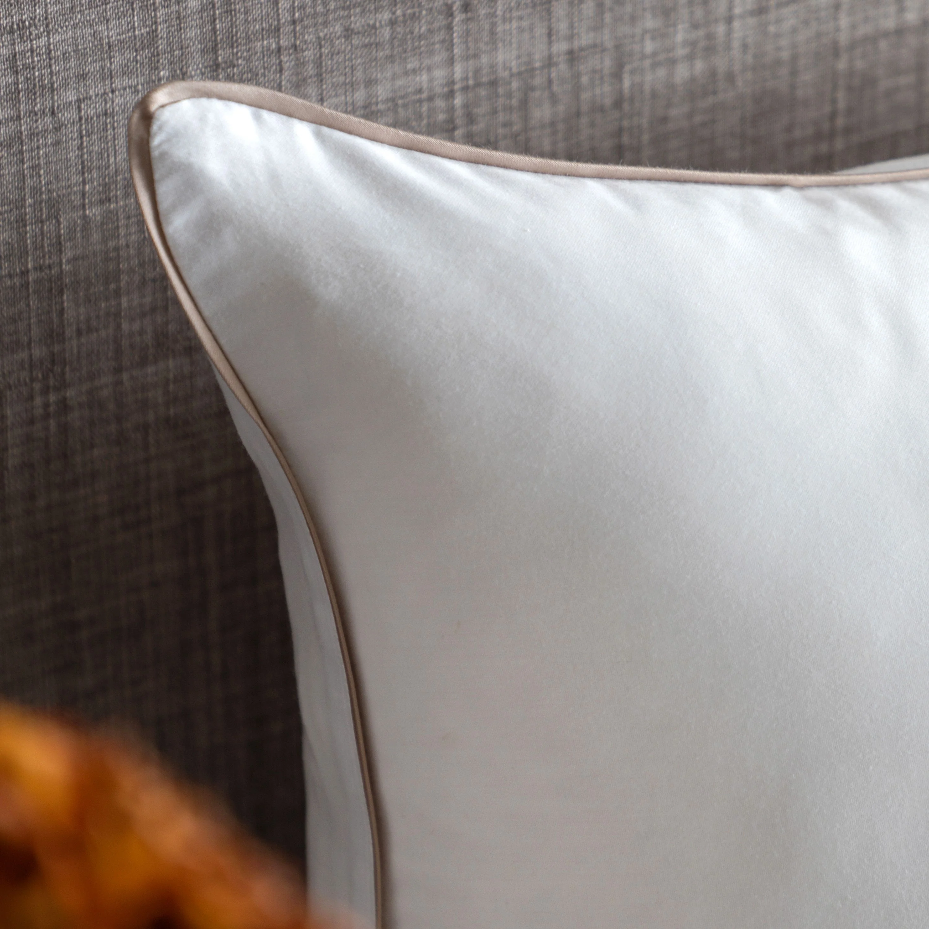 Egyptian Cotton Piped Duvet Cover Set Single - Image 4