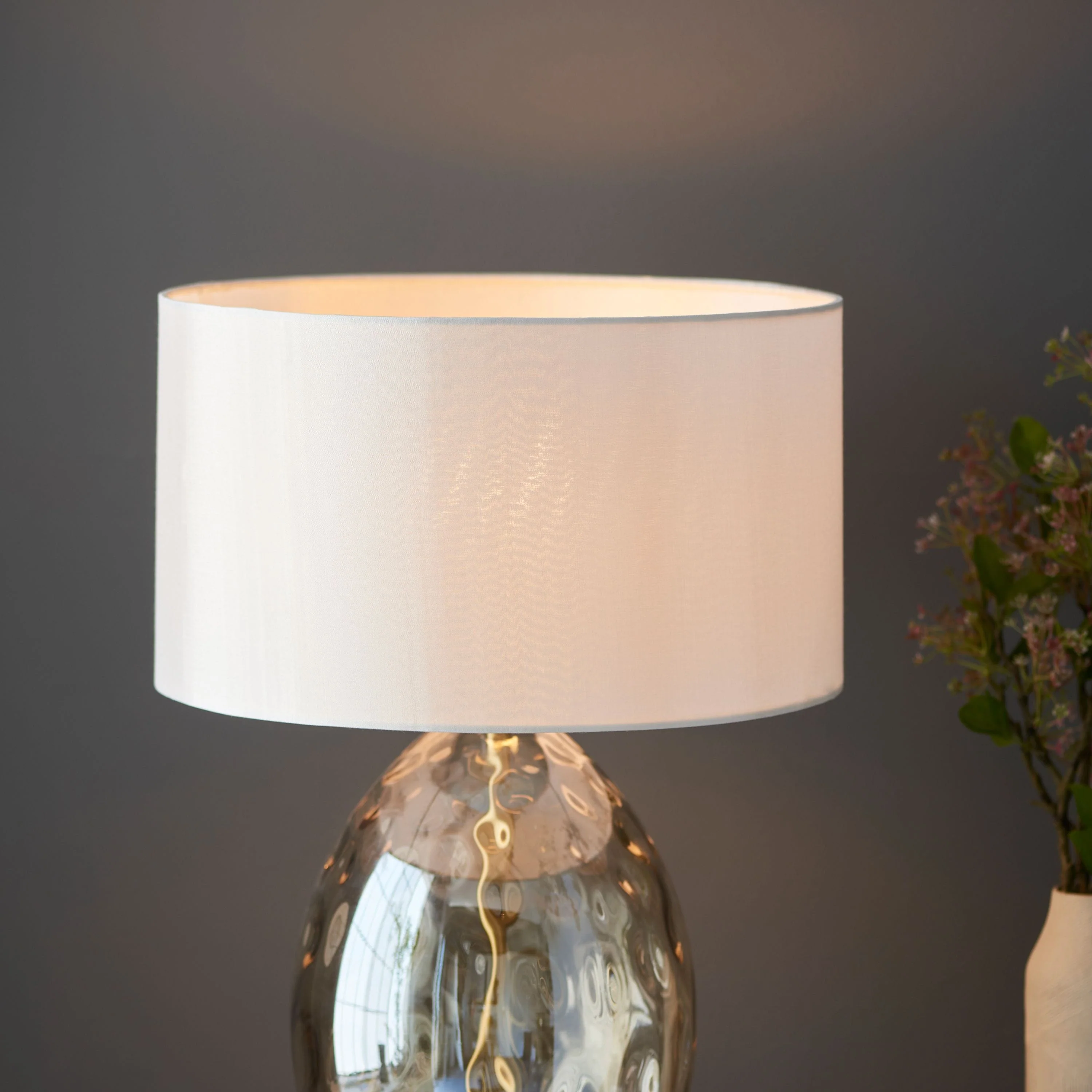Erin Dimple Table Lamp Champagne - Image 4