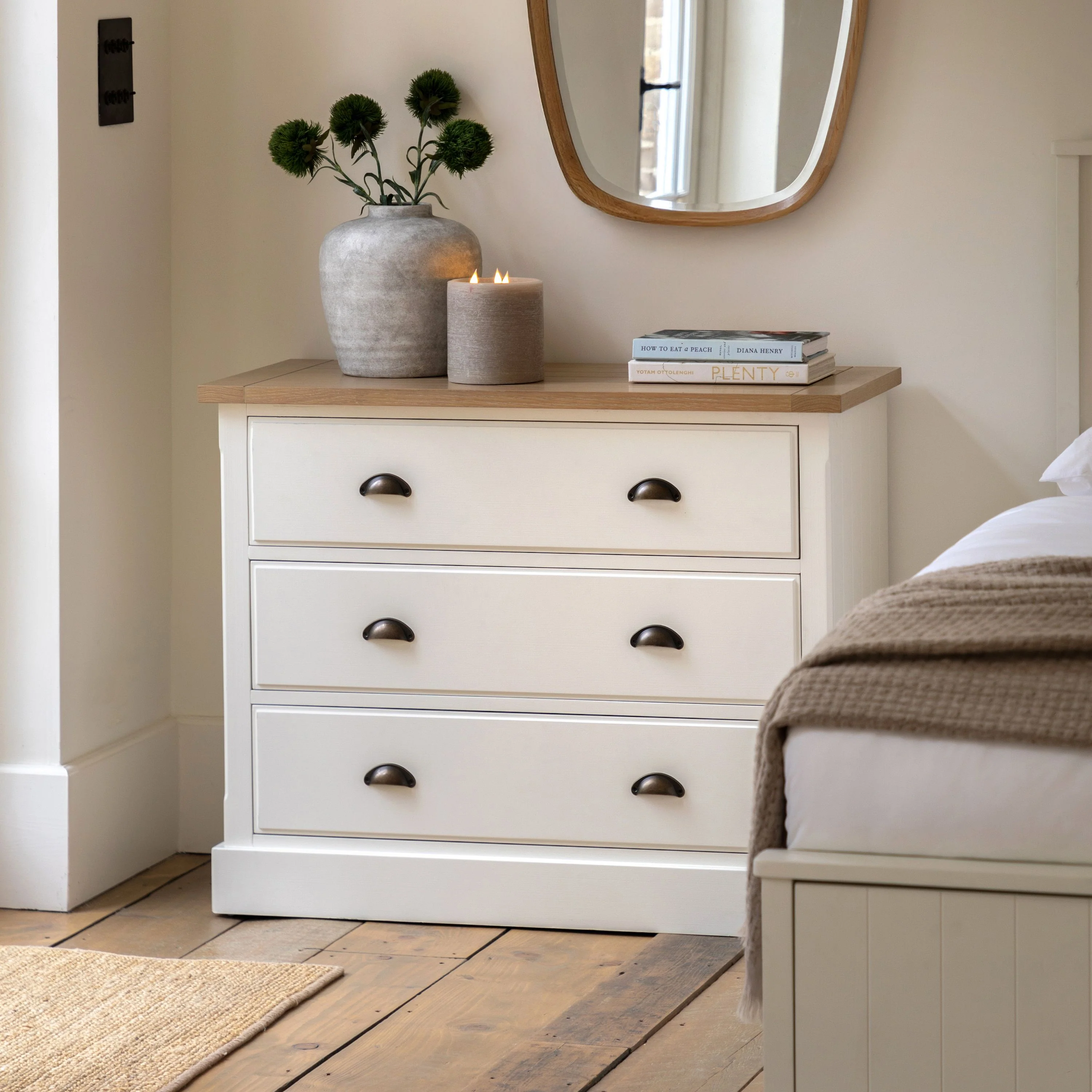 Eton 3 Drawer Chest White - Image 2