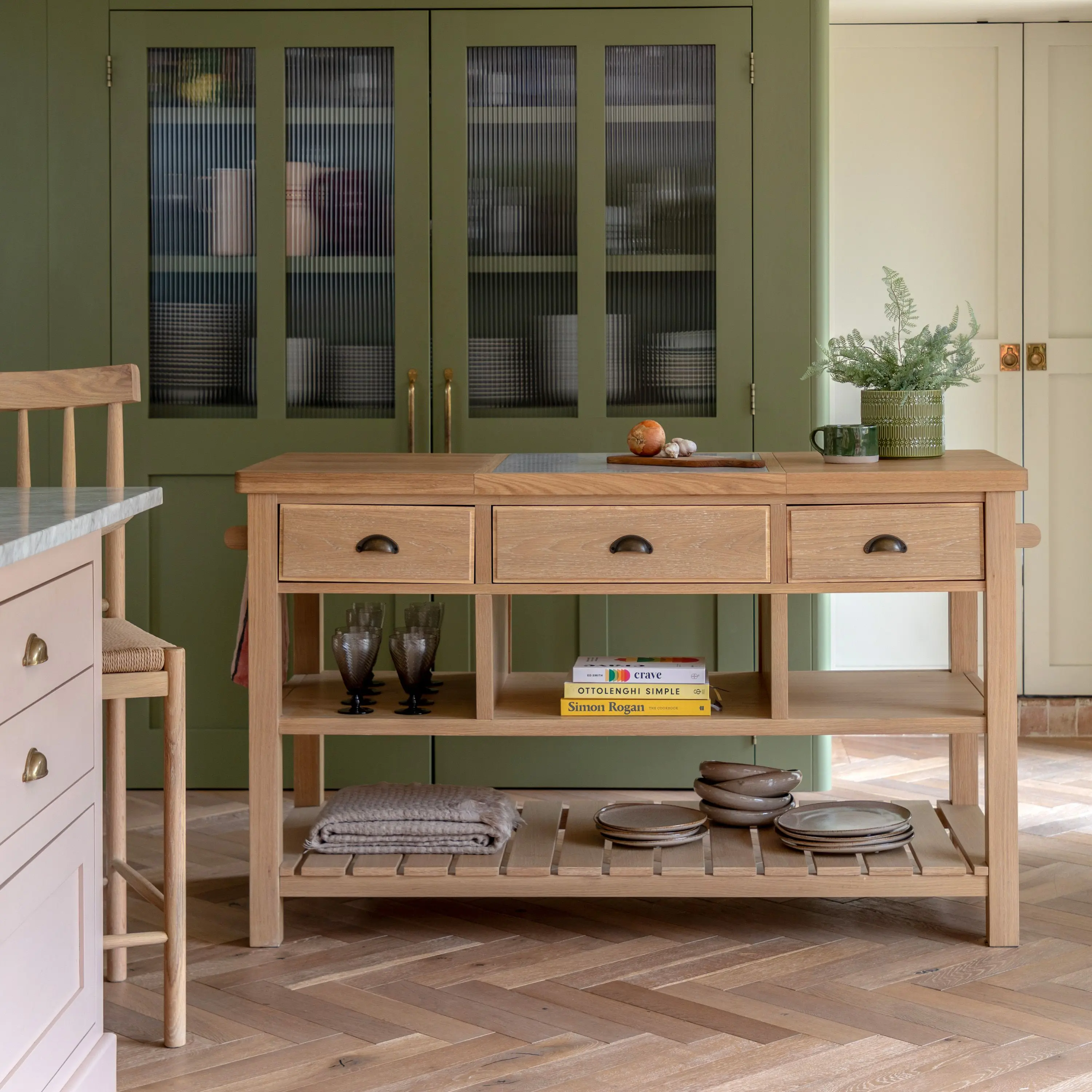 Eton Kitchen Island Natural - Image 2