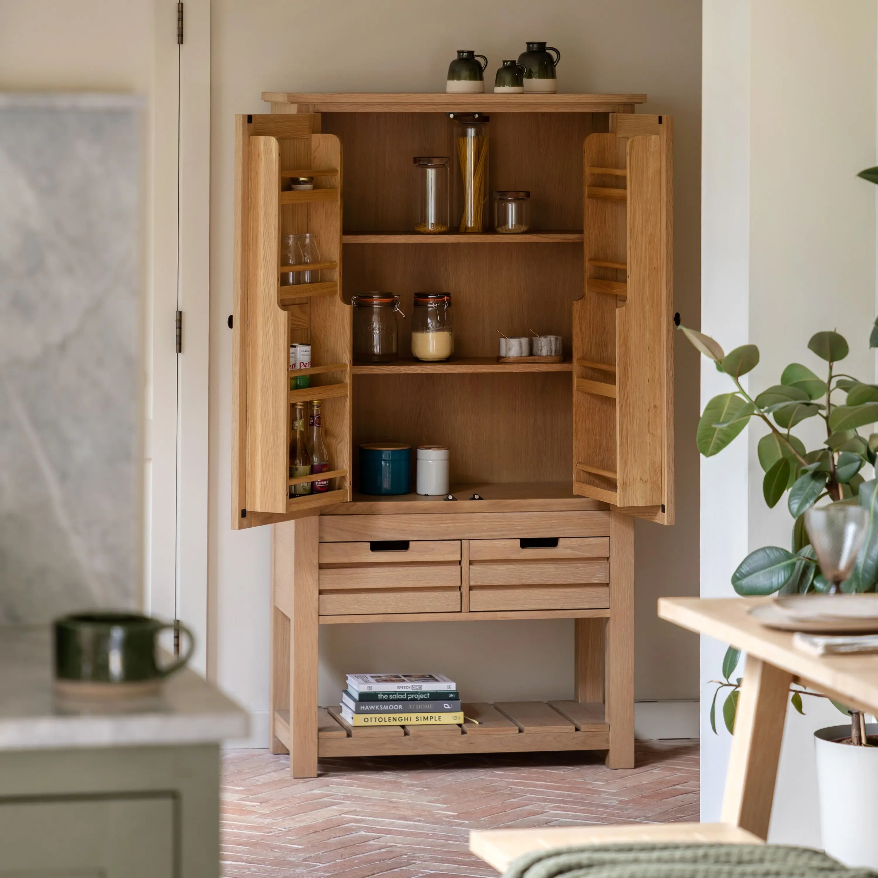 Eton Larder Cupboard Natural - Image 5