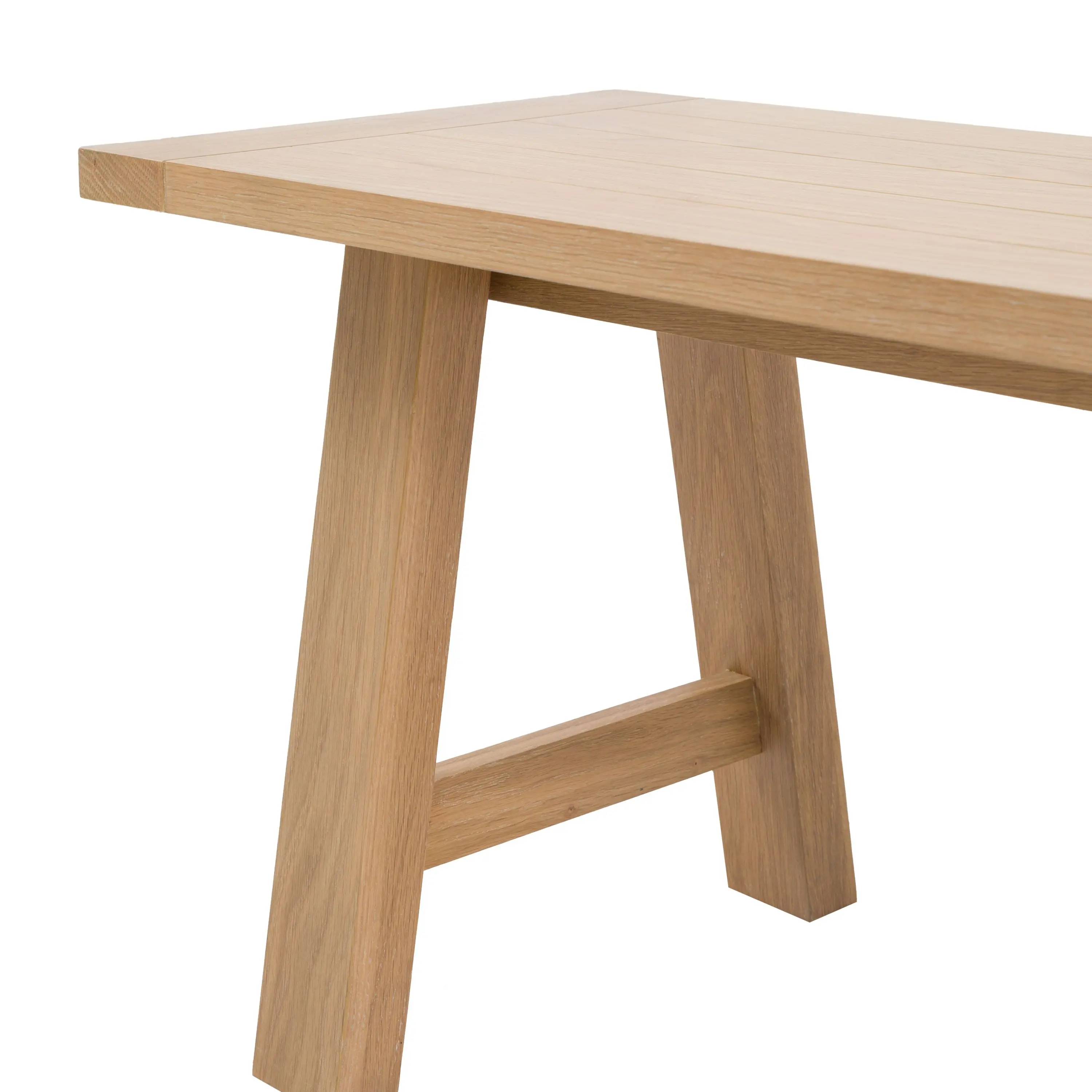 Eton Trestle Dining Bench Natural - Image 10