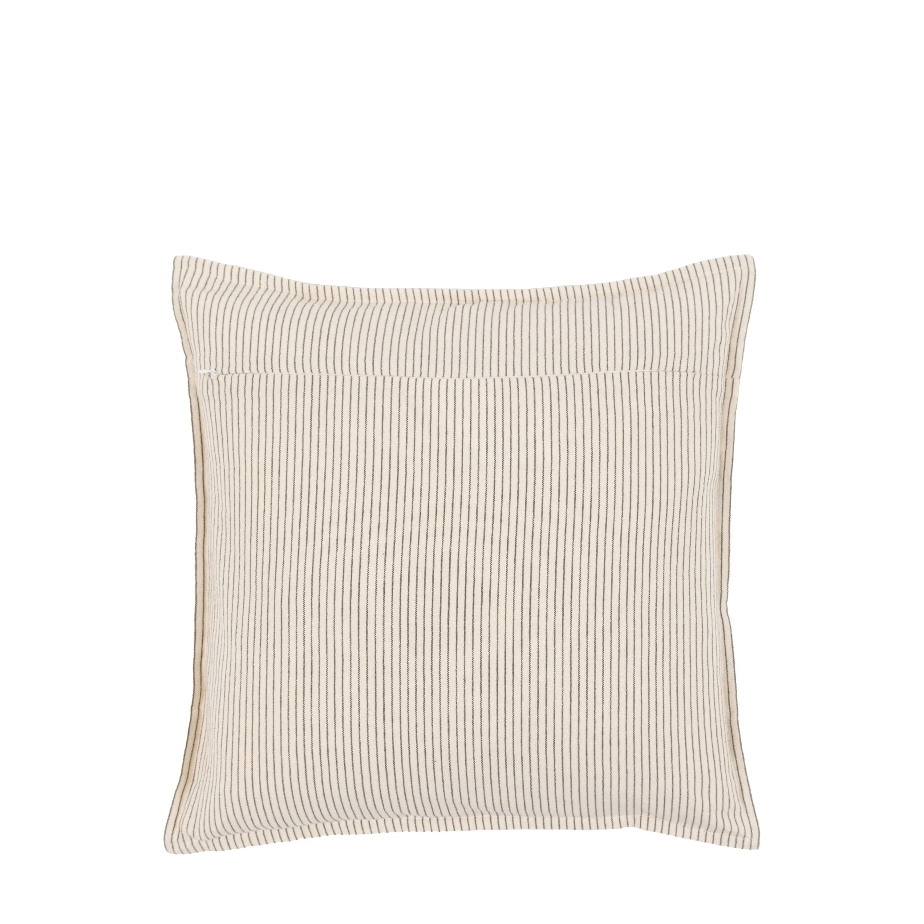 Fairford Woven Stripe Cushion Cream - Image 5