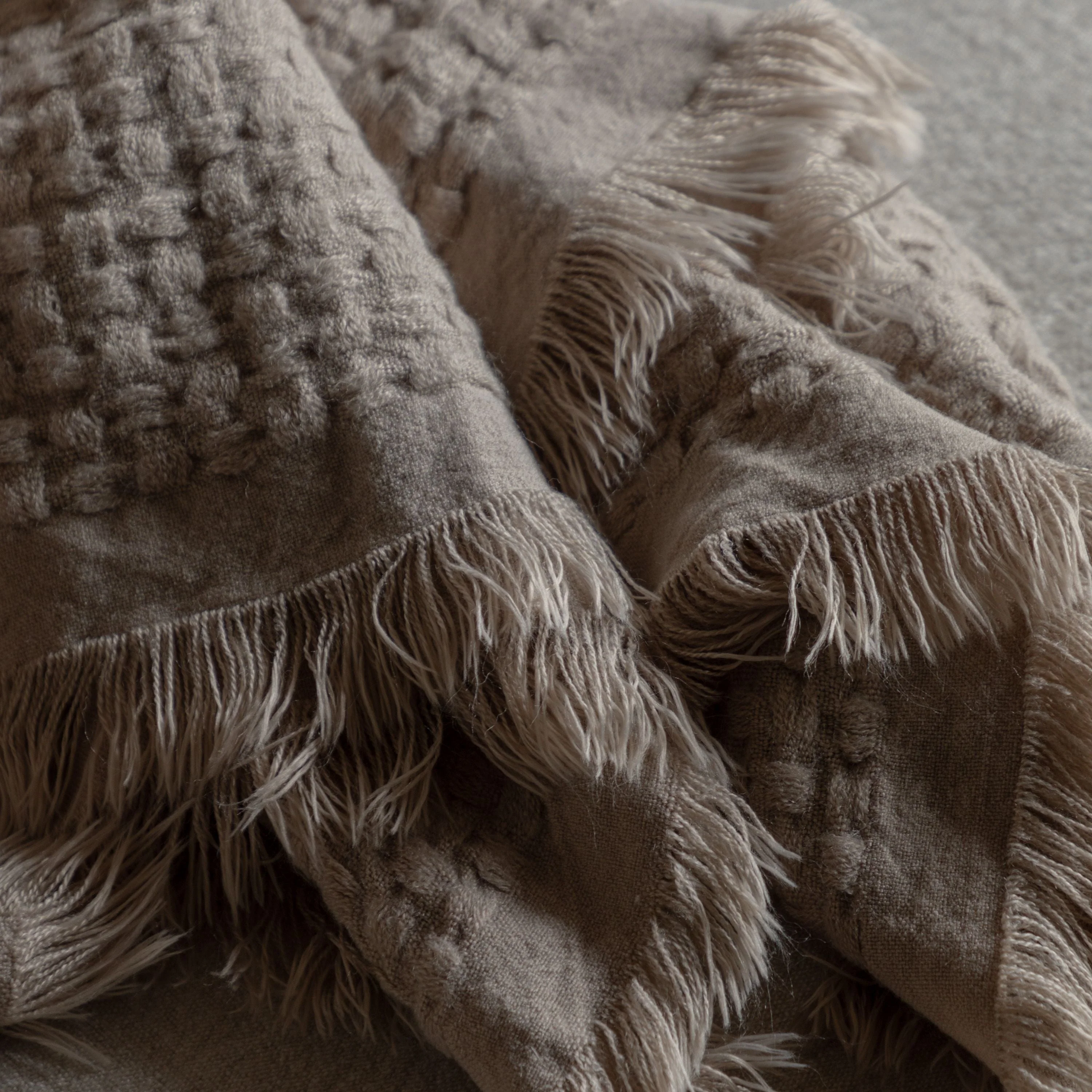 Soft Touch Waffle Throw Natural - Image 4