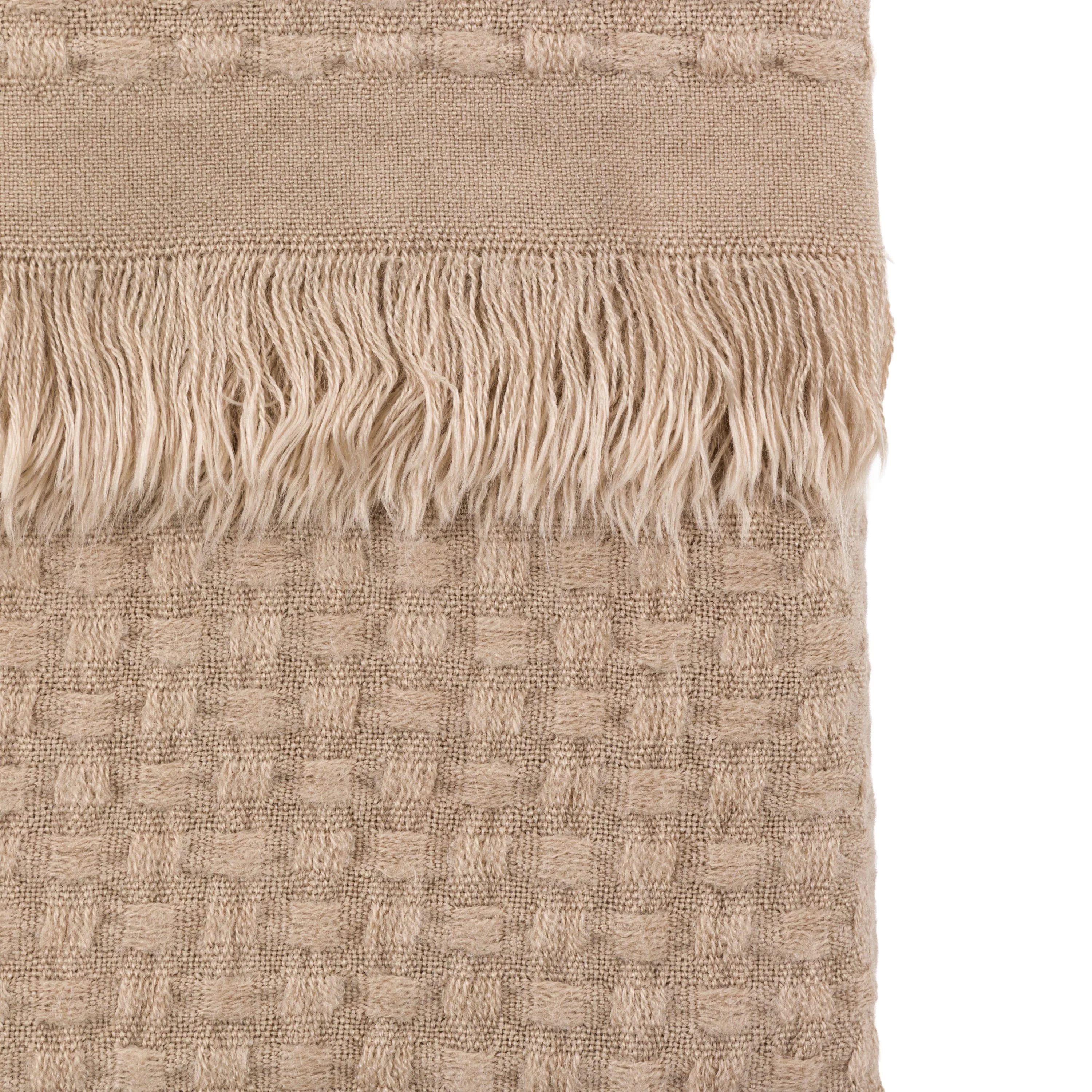 Soft Touch Waffle Throw Natural - Image 7