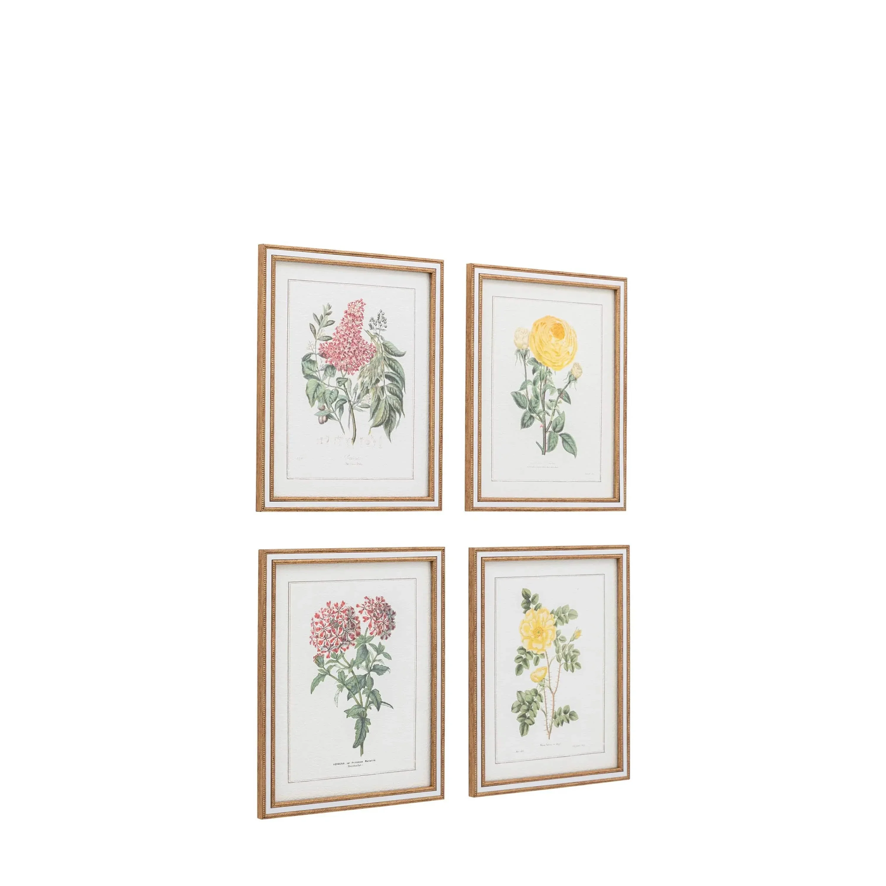 Floral Quartet Framed Art Set of 4 - Image 3
