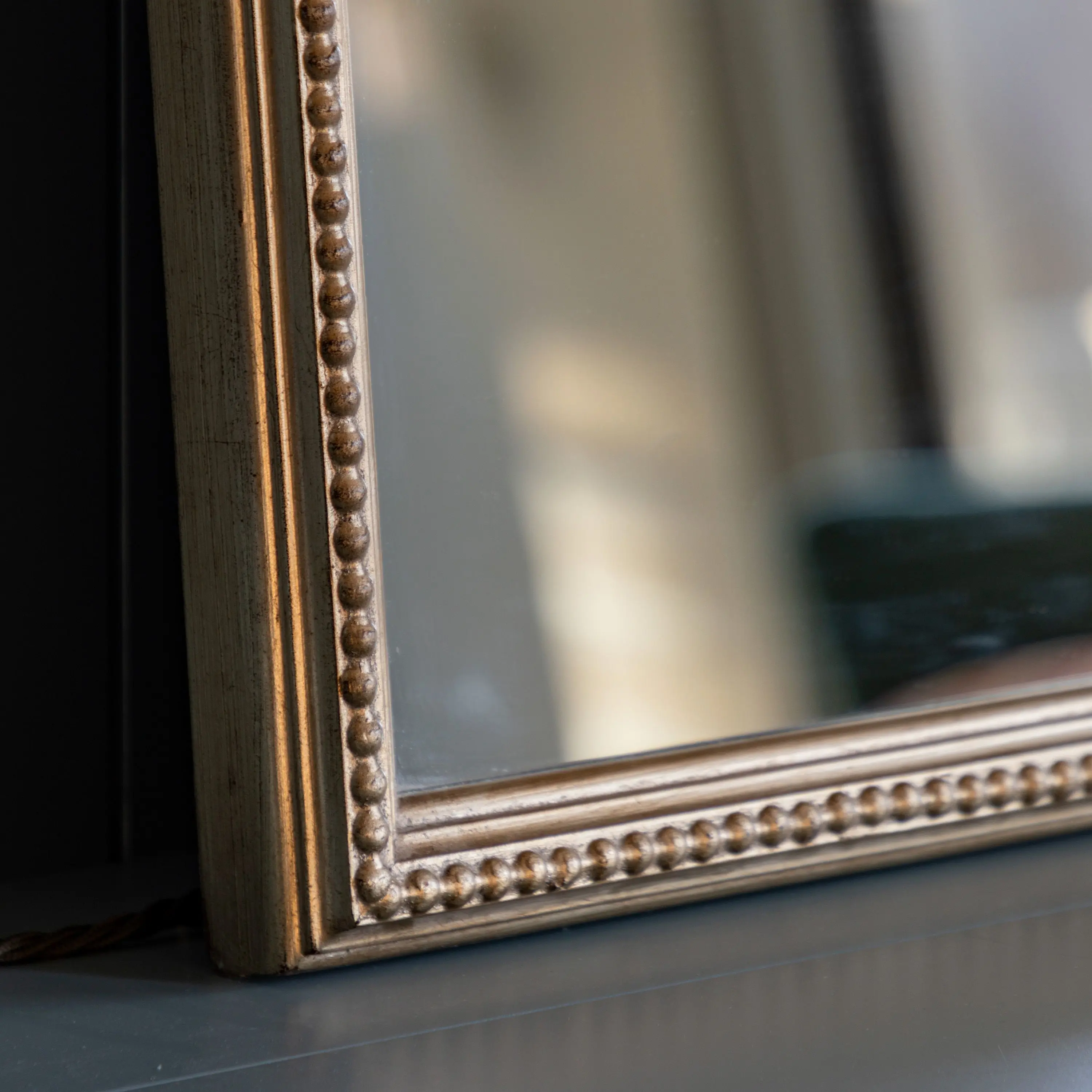 Florentine Overmantle Mirror Champagne - Image 4