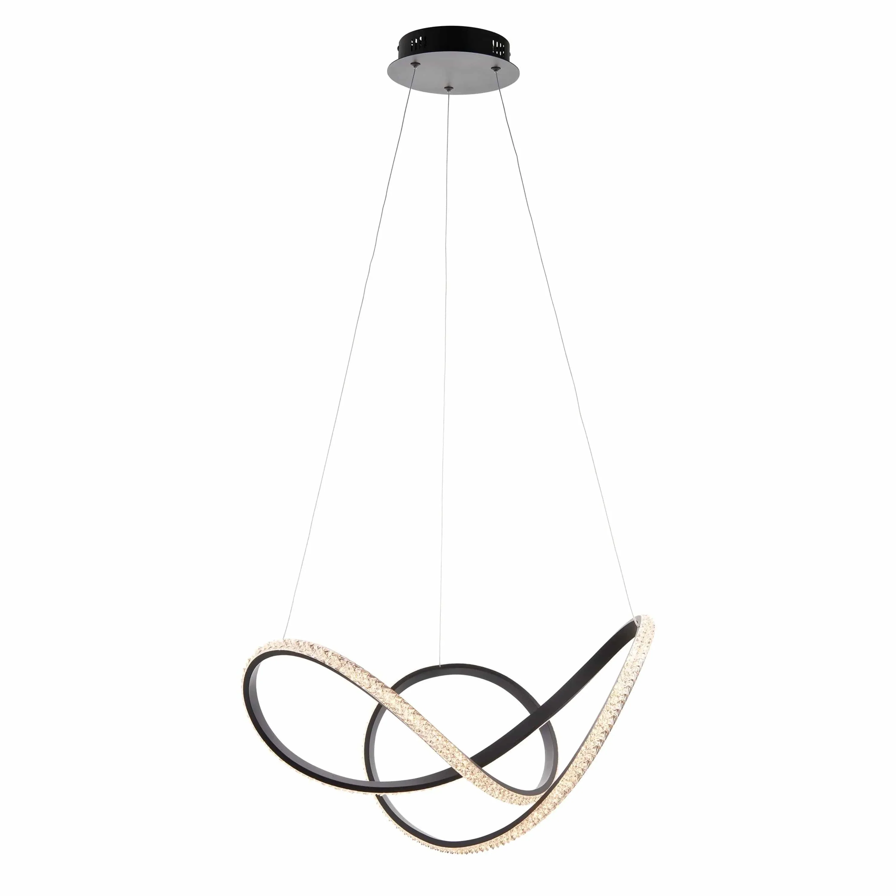 Francesca 1 Pendant Light Textured Black - Image 8