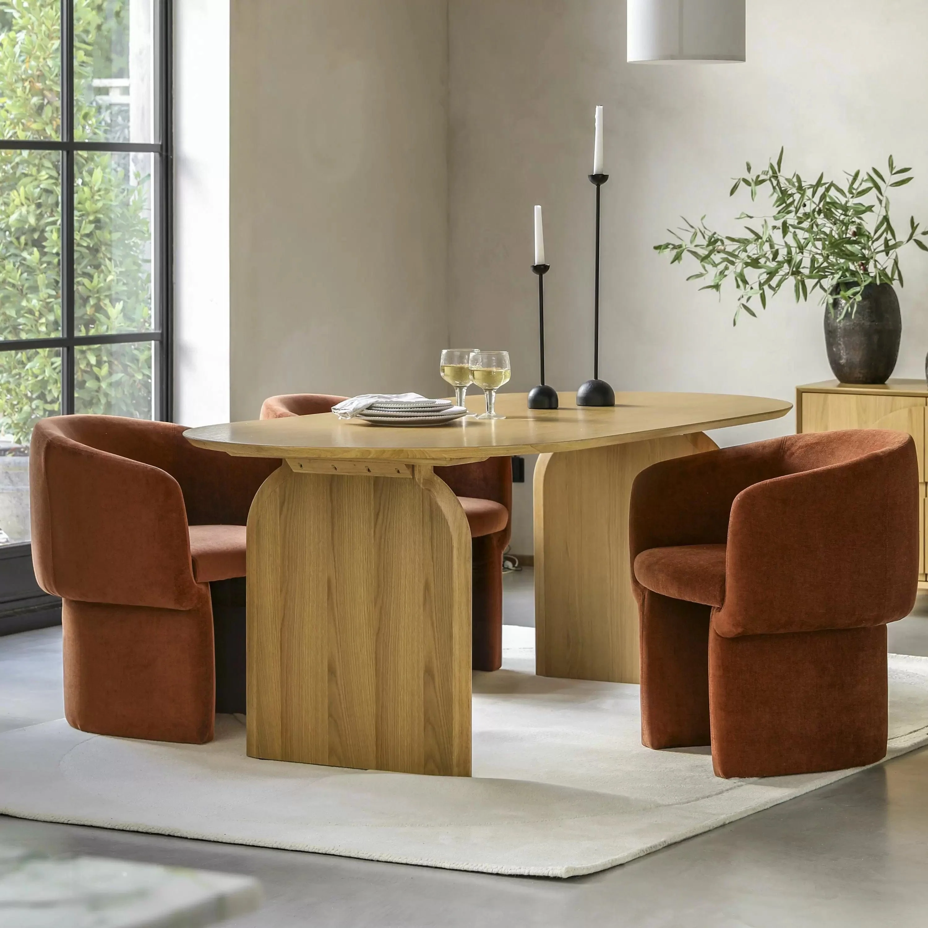 Salford Dining Table 2000x750x1000mm - Image 3