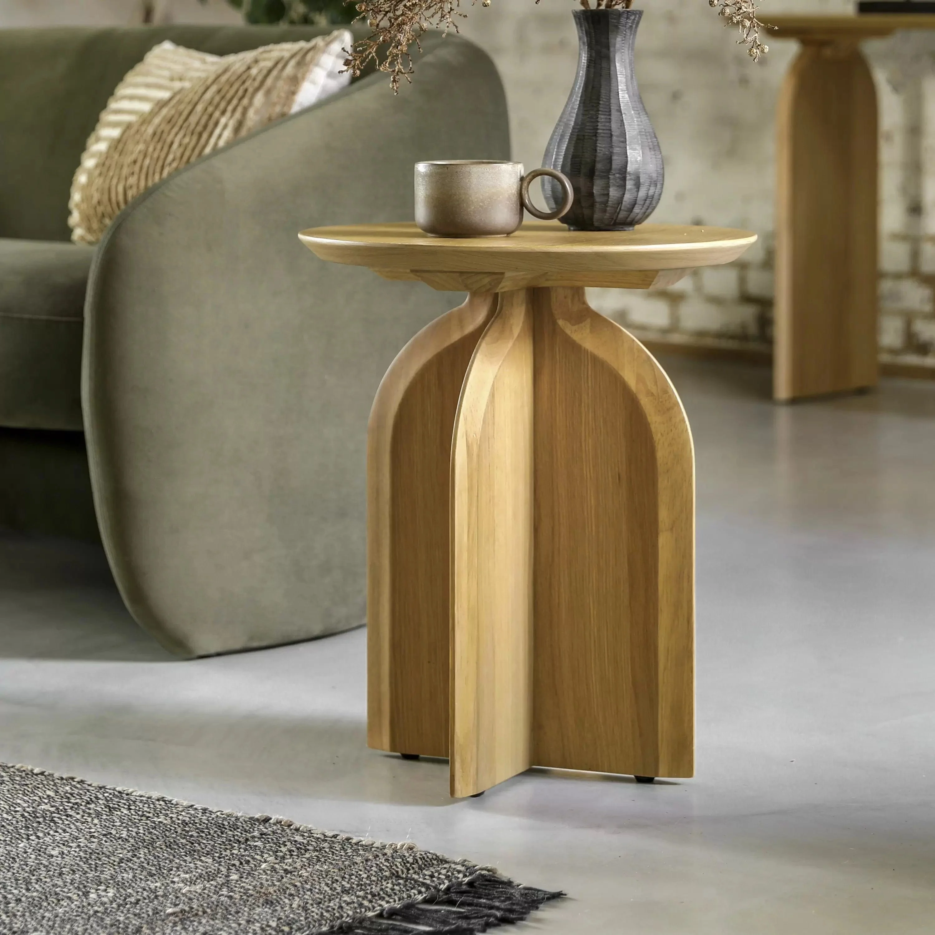 Salford Side Table 450x450x550mm - Image 3