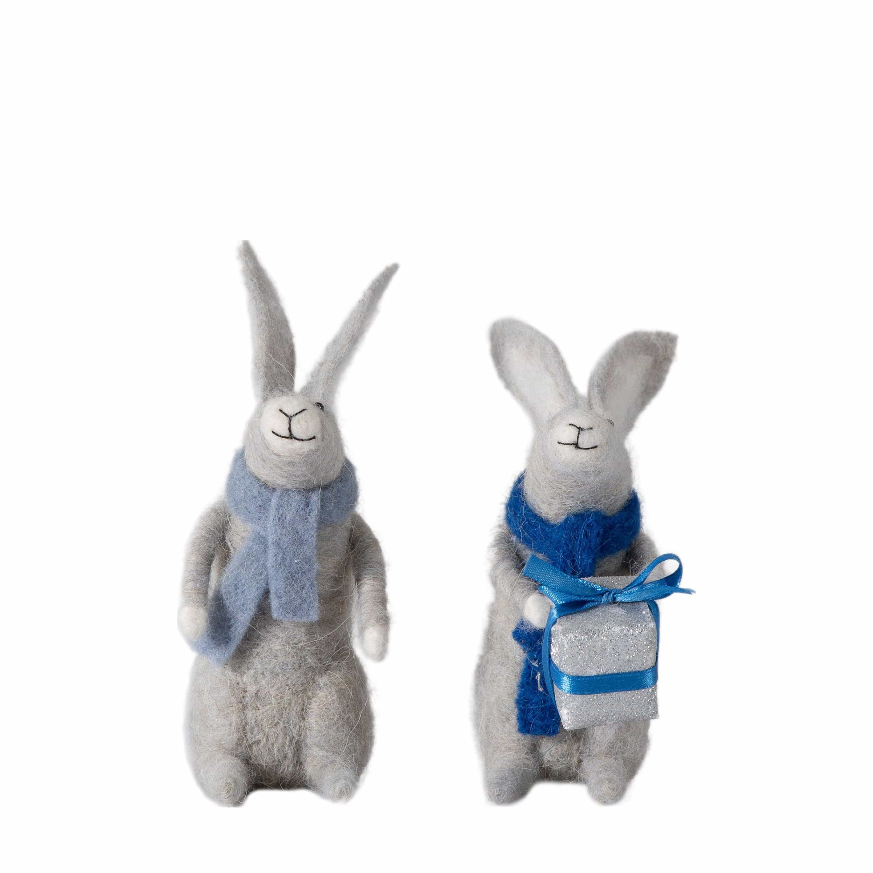 Gifting Hares Grey Set of 2 - Image 2