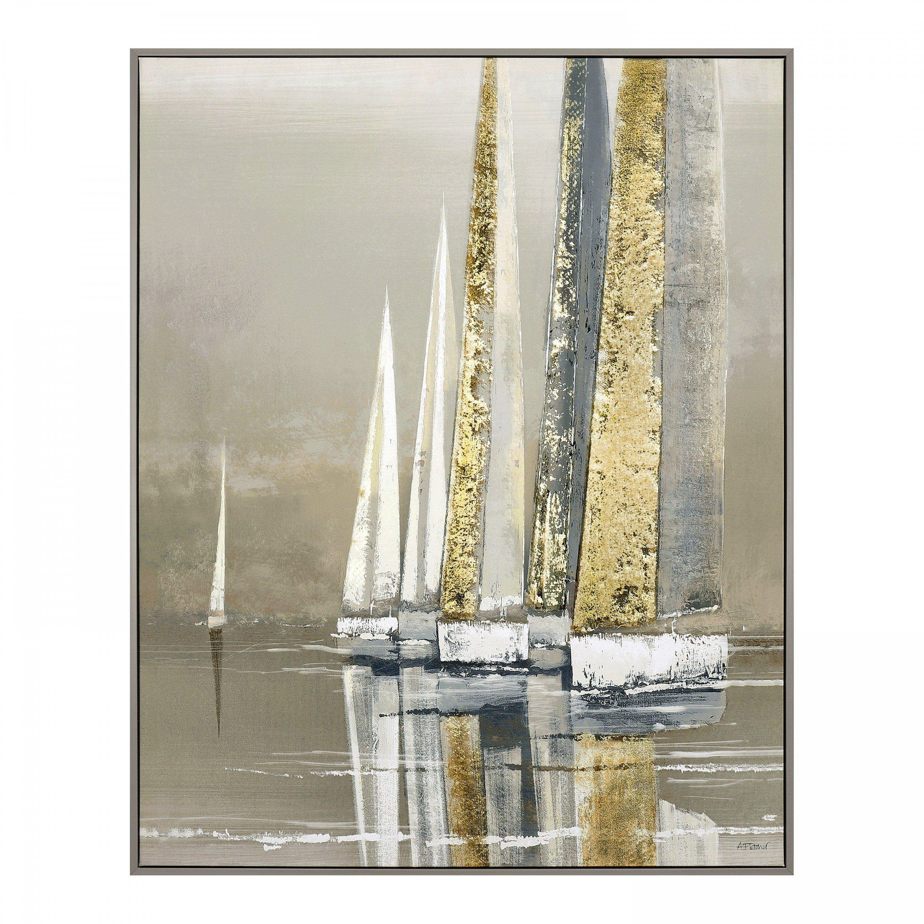 Golden Sails Framed Canvas - Image 2