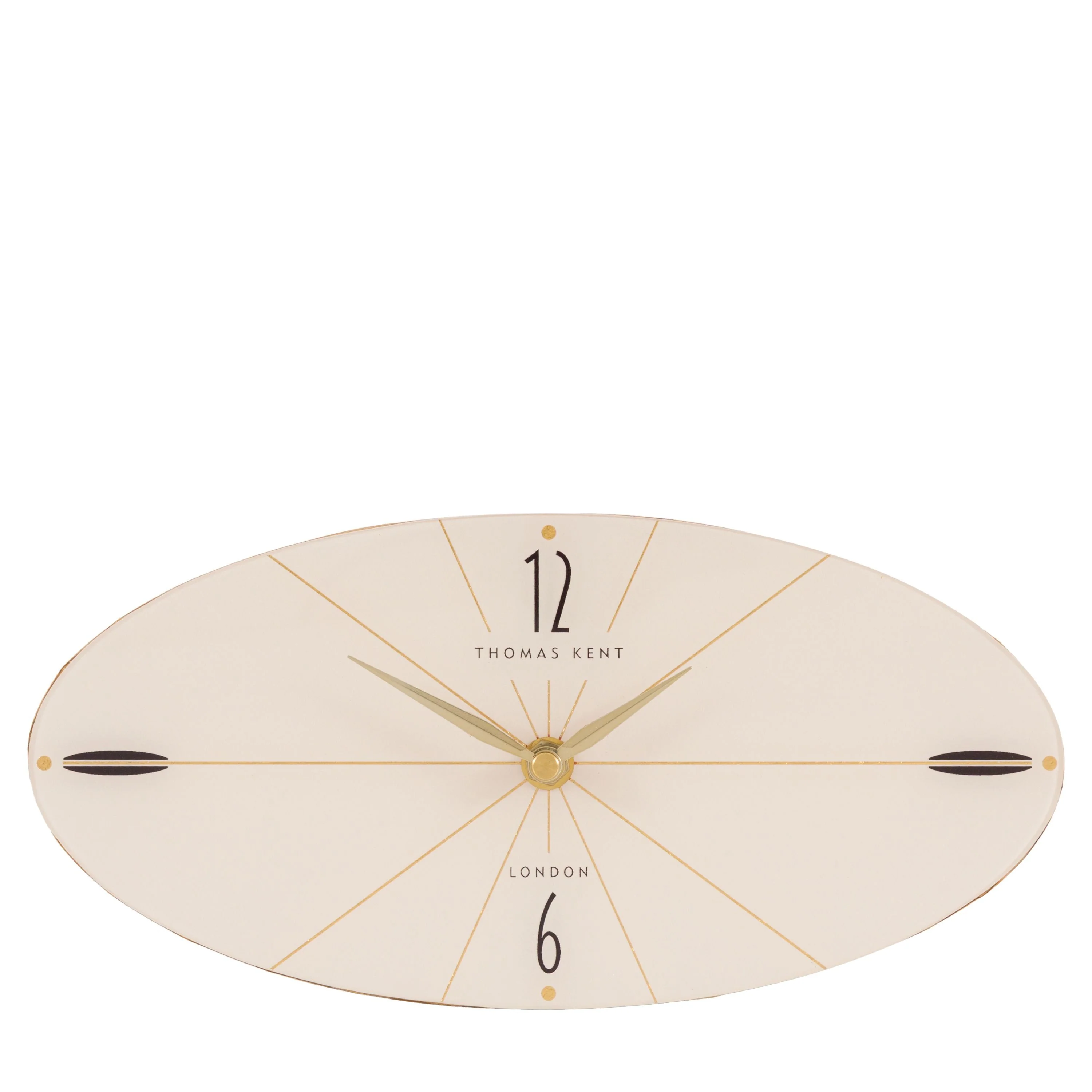 Greenwich Mantel Clock Oak Stripe 11 inches