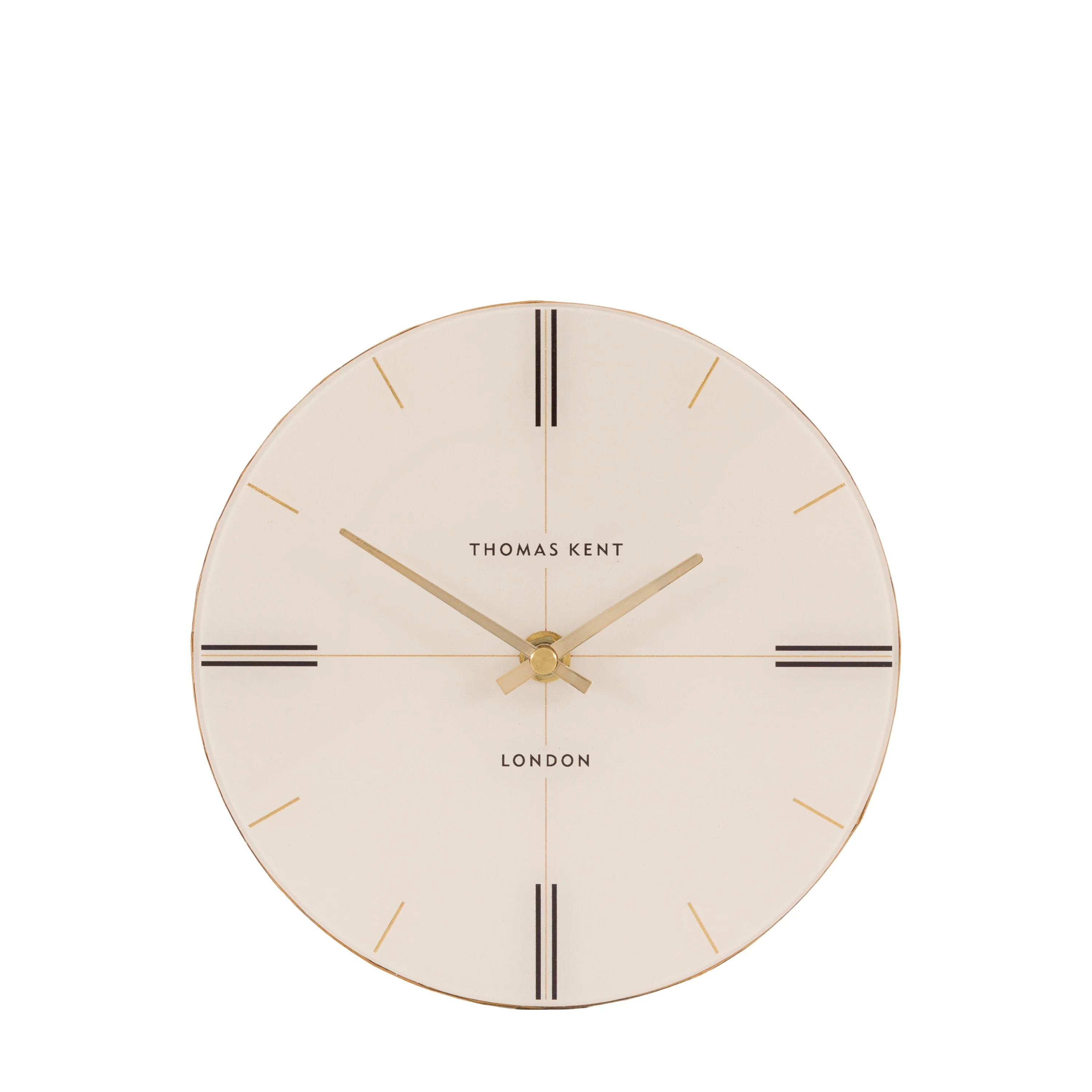 Greenwich Mantel Clock Oak Stripe 8 inches