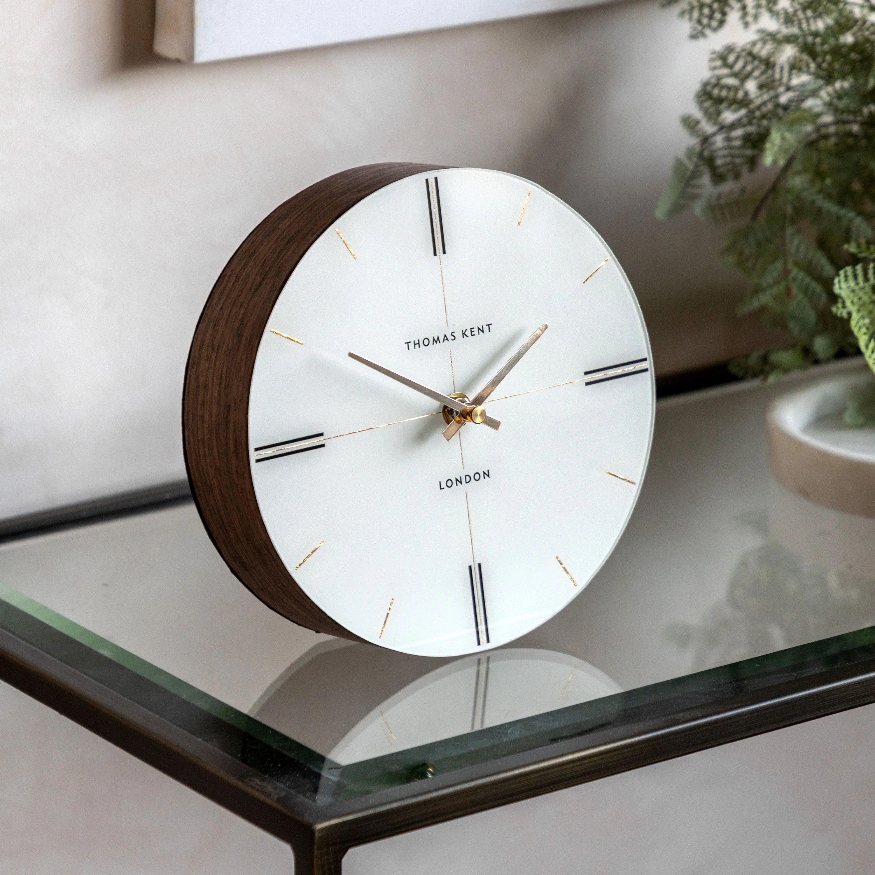 Greenwich Mantel Clock Dark Walnut 8 inches - Image 5