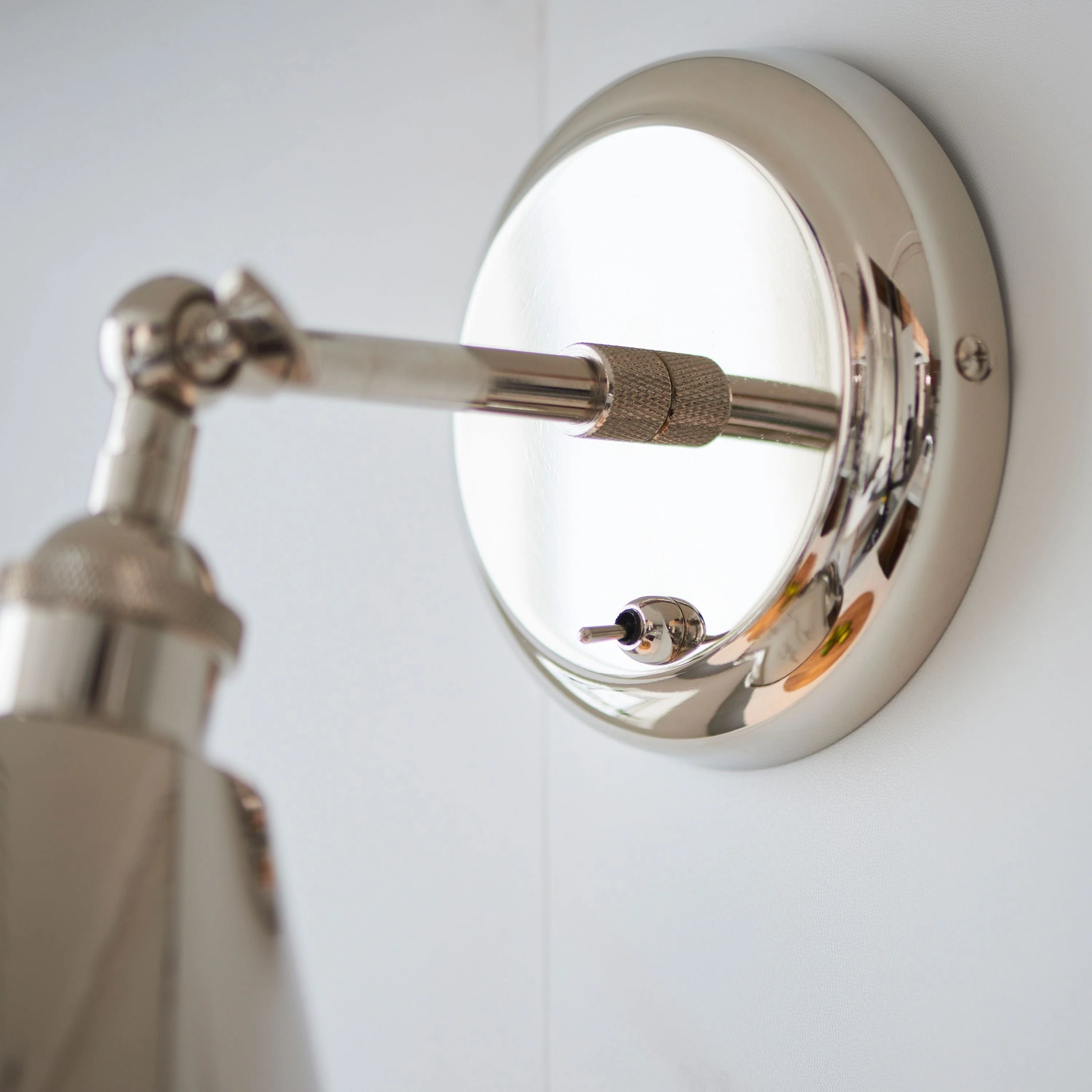 Halle 1 Wall Light Bright Nickel - Image 6
