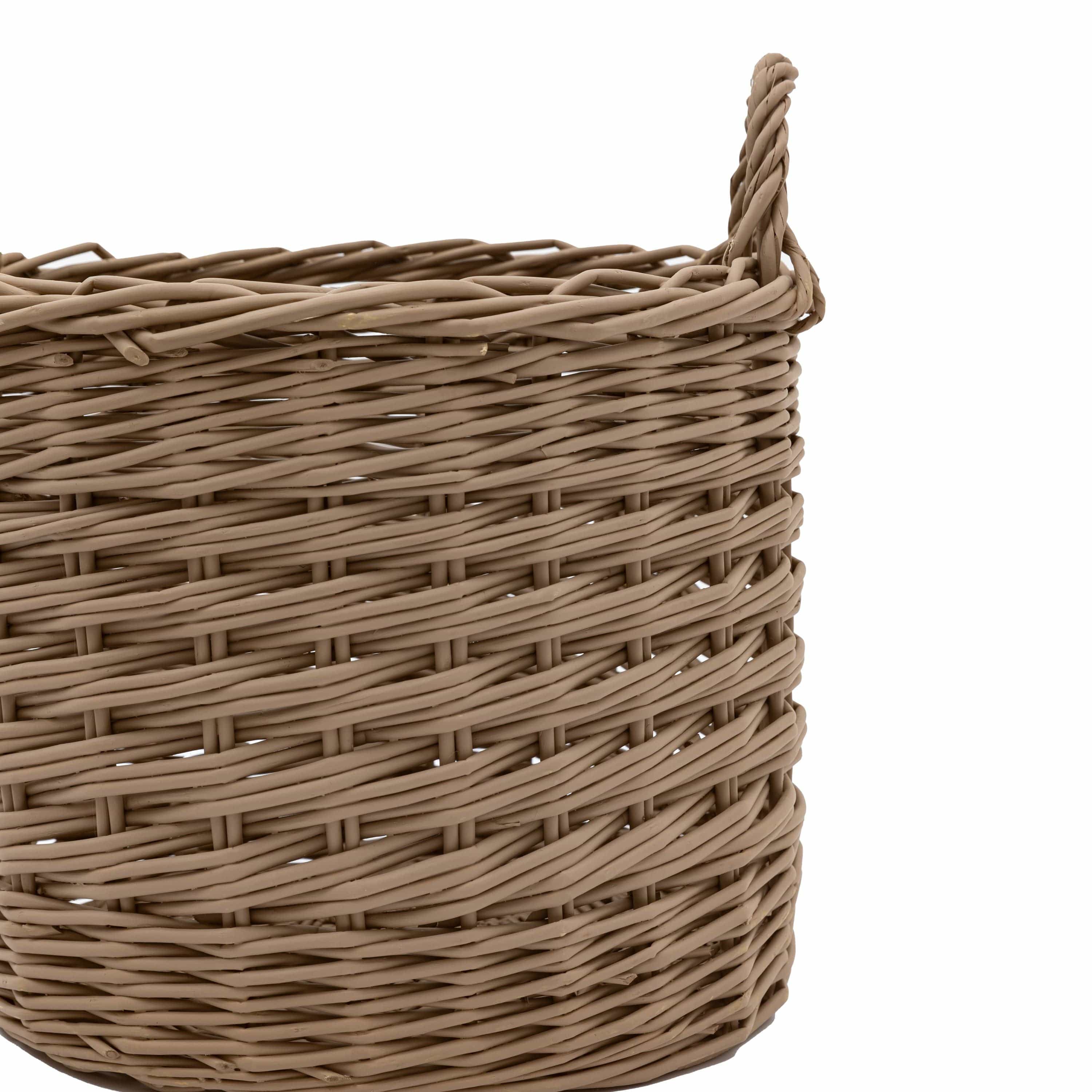 Hand Woven Willow Basket Nest Set of 3 Large - Image 5