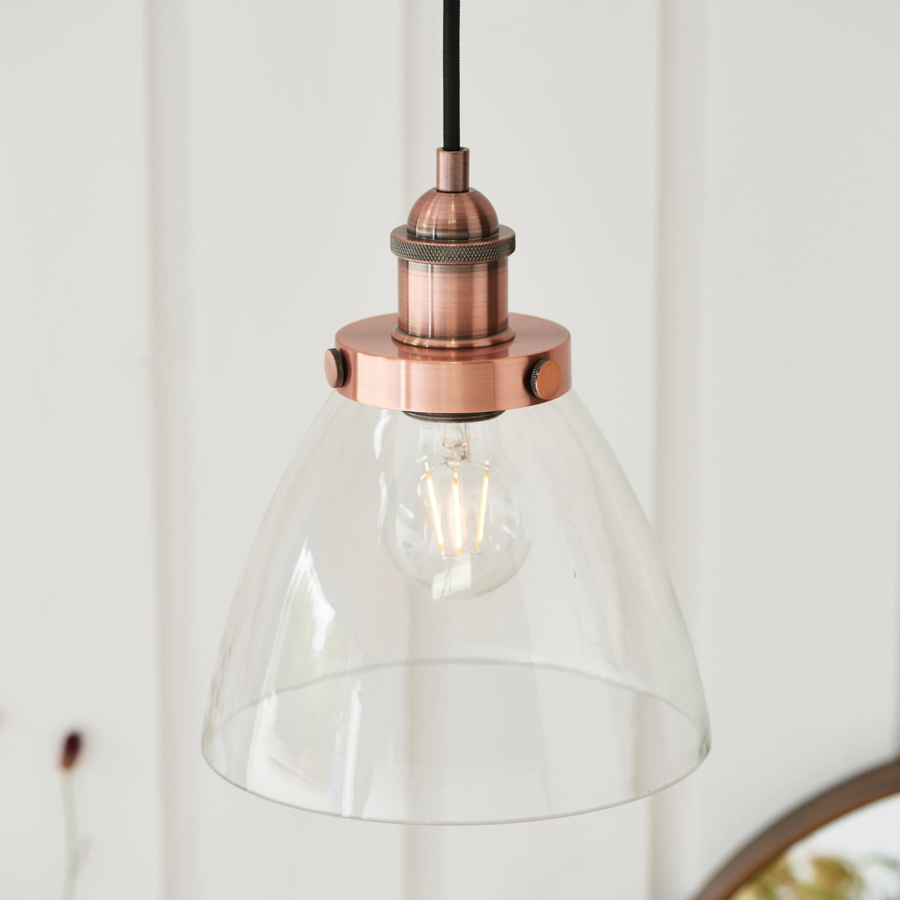 Handsom 1 Pendant Light Aged Copper - Image 3